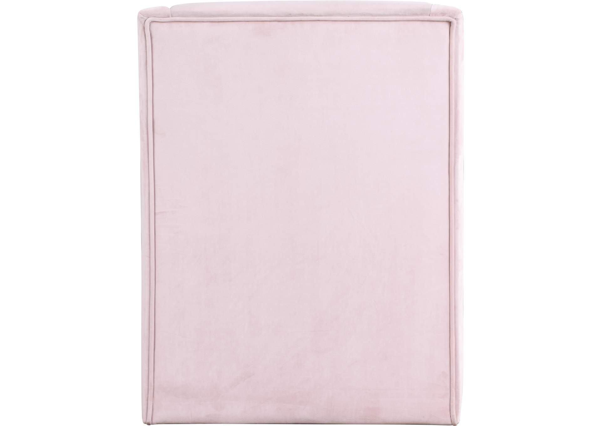 Rivet Pink Velvet Accent Chair