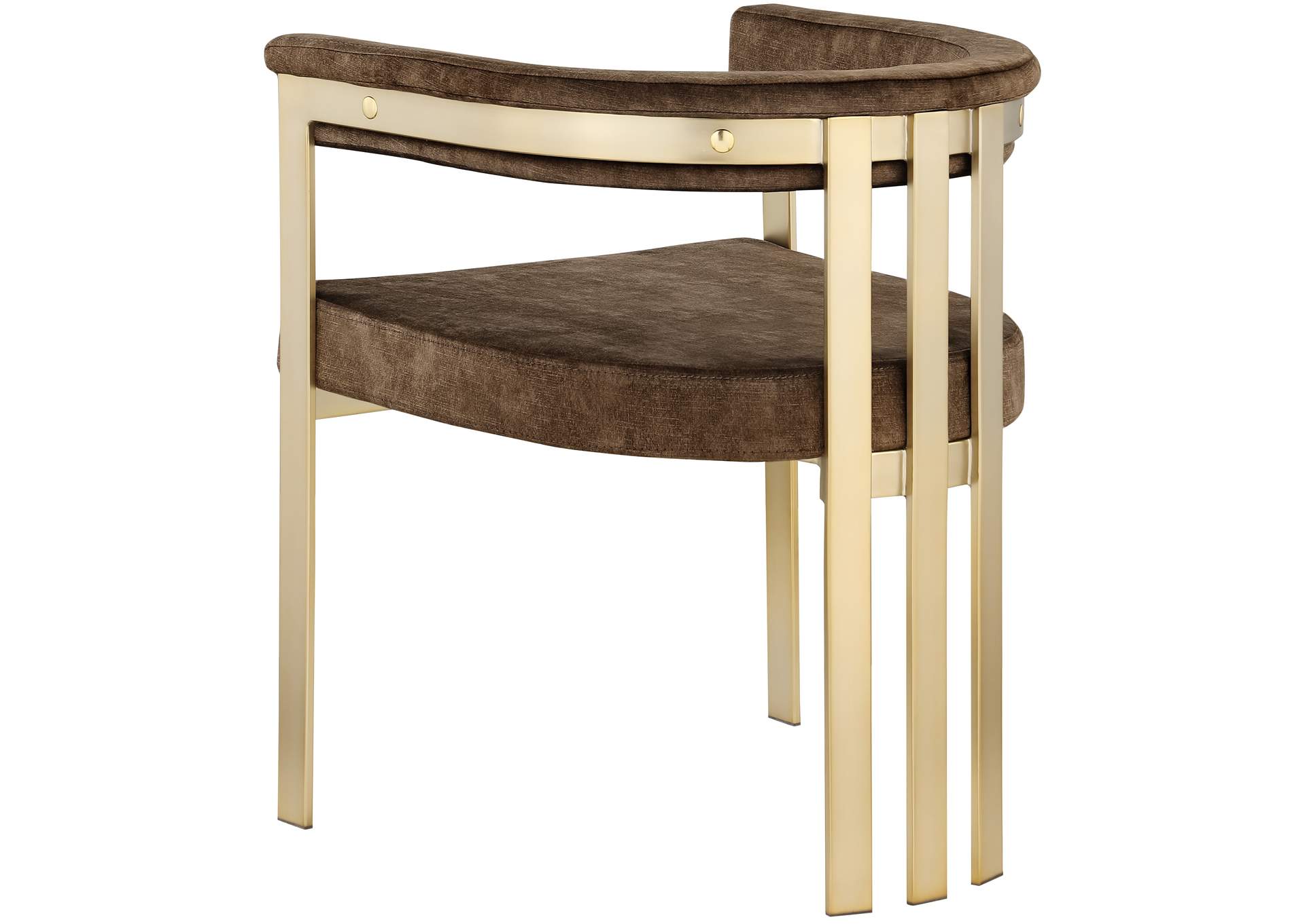 Marcello Brown Velvet Dining Chair Set of 2