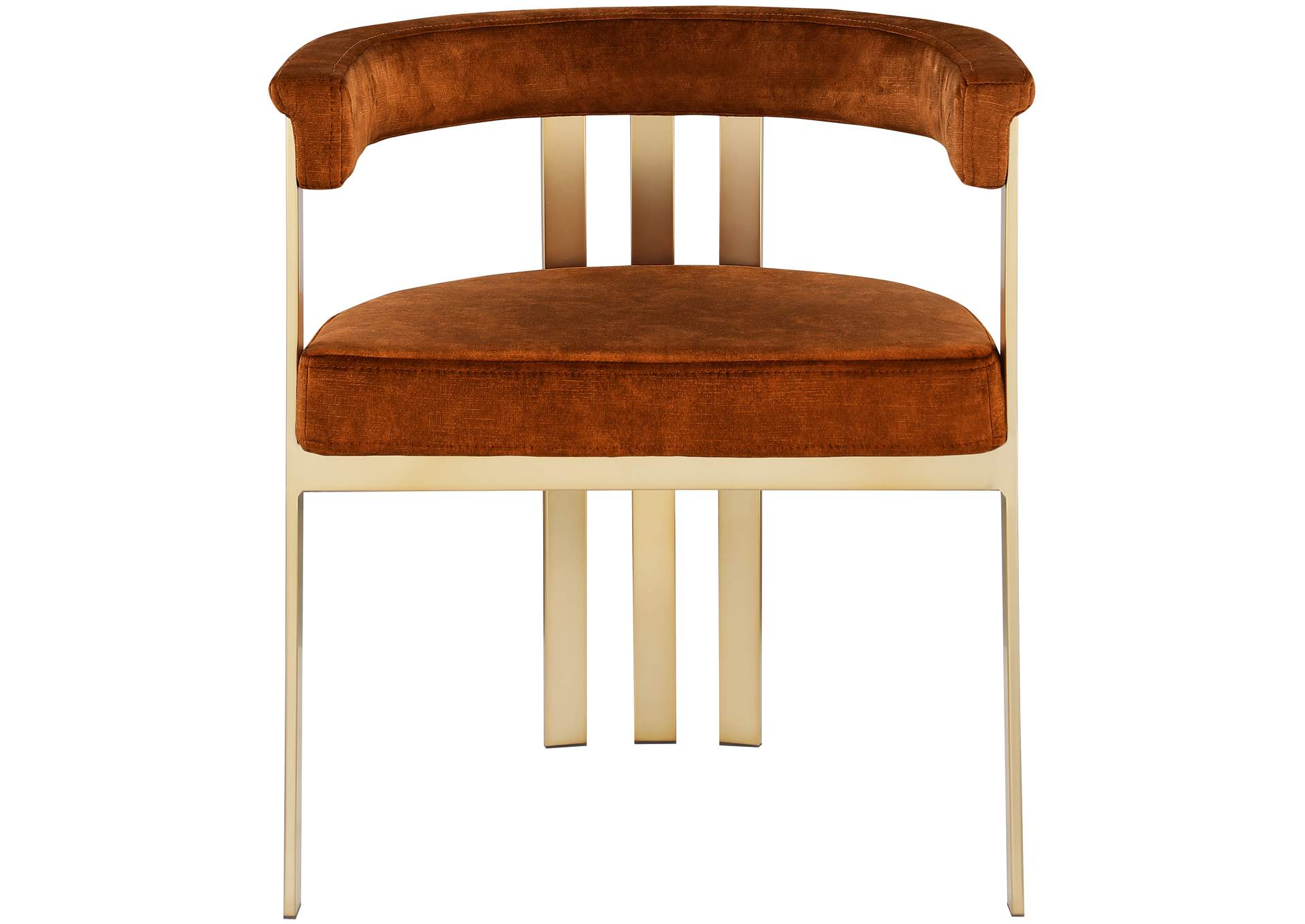 Marcello Cognac Velvet Dining Chair