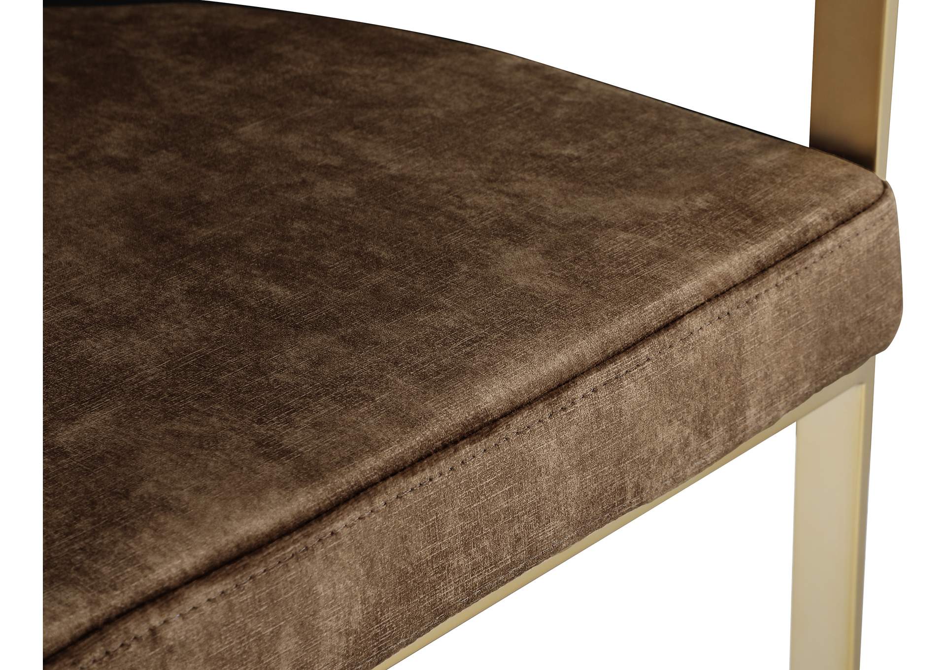 Marcello Brown Velvet Counter Stool image 7