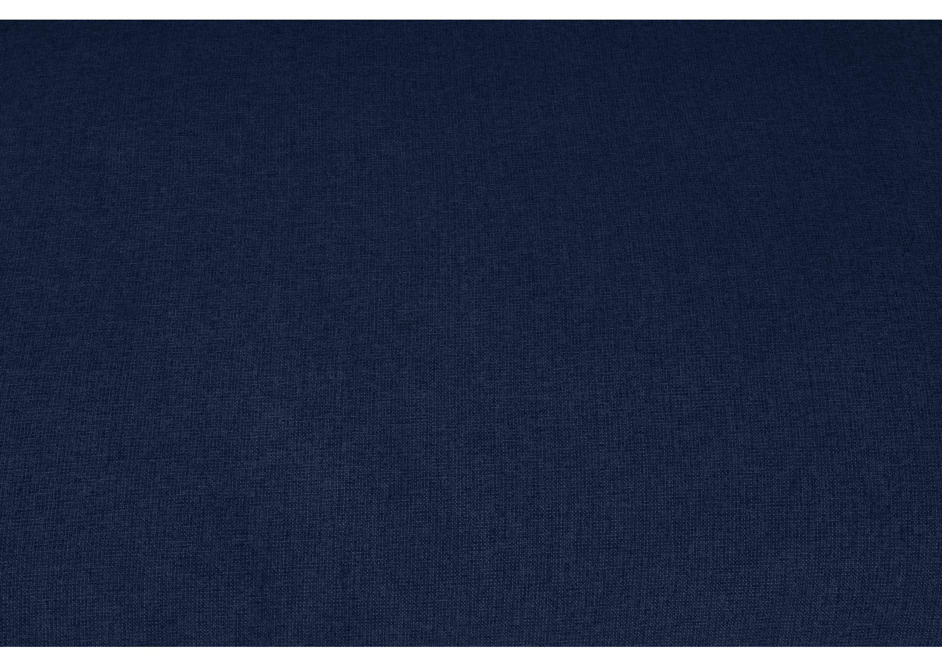 Serene Navy Linen Textured Fabric Deluxe Comfort Modular Sectional