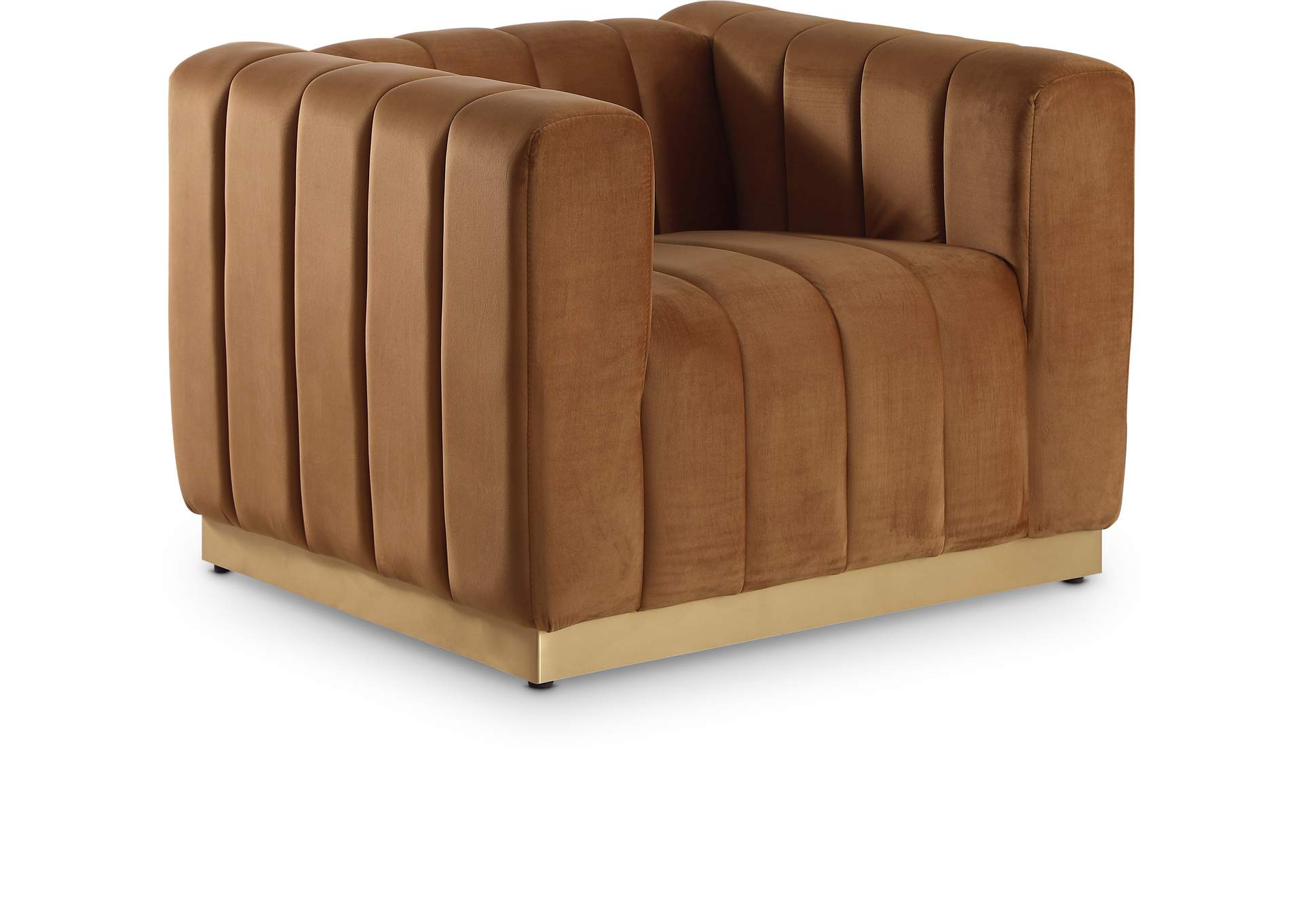 Marlon Saddle Velvet Chair