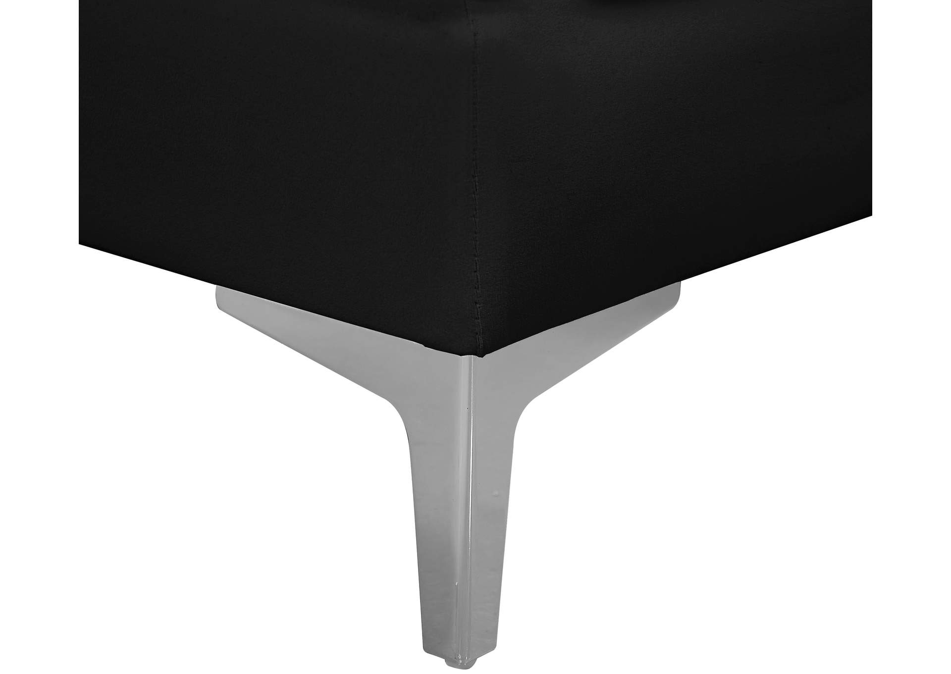 Alina Black Velvet Modular Sectional