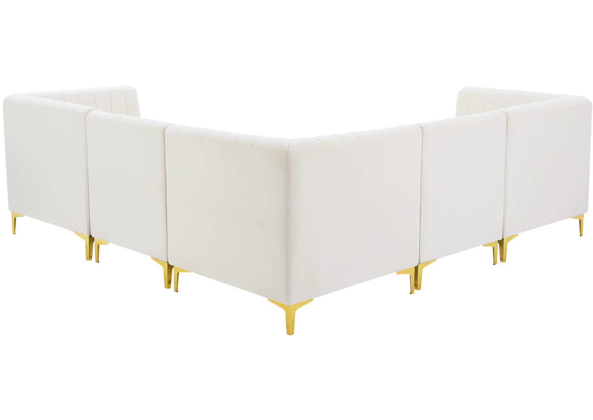 Alina Cream Velvet Modular Sectional
