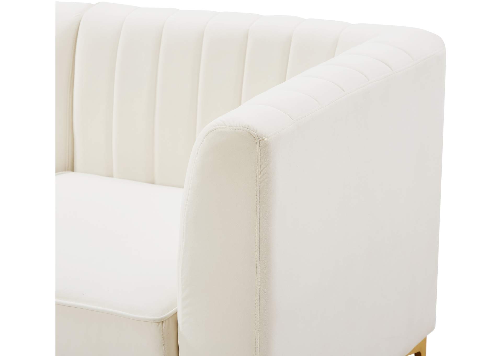 Alina Cream Velvet Modular Sectional