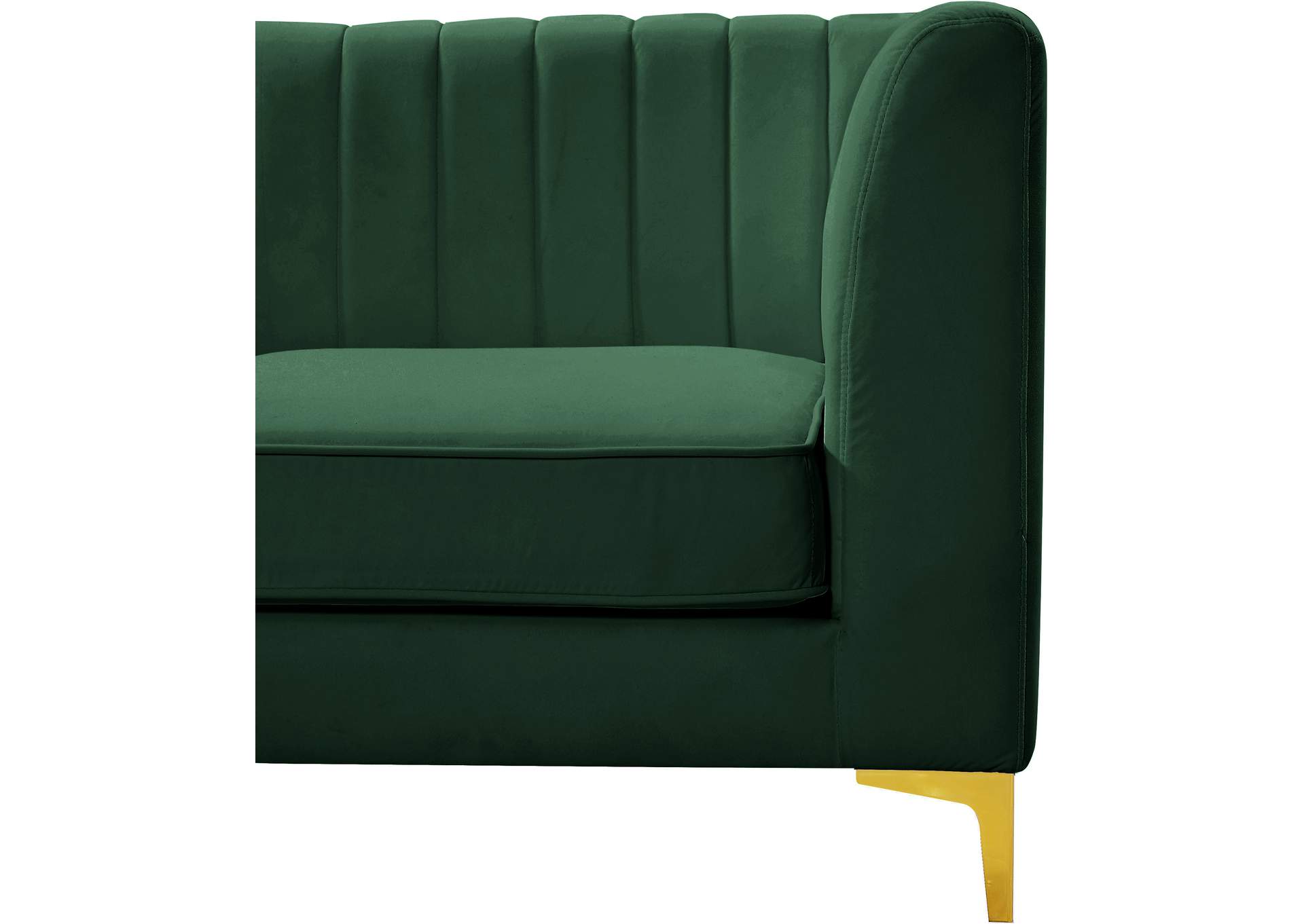 Alina Green Velvet Modular Sectional