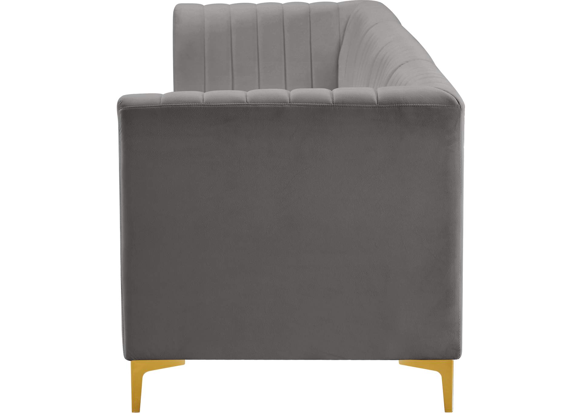 Alina Grey Velvet Modular Sofa