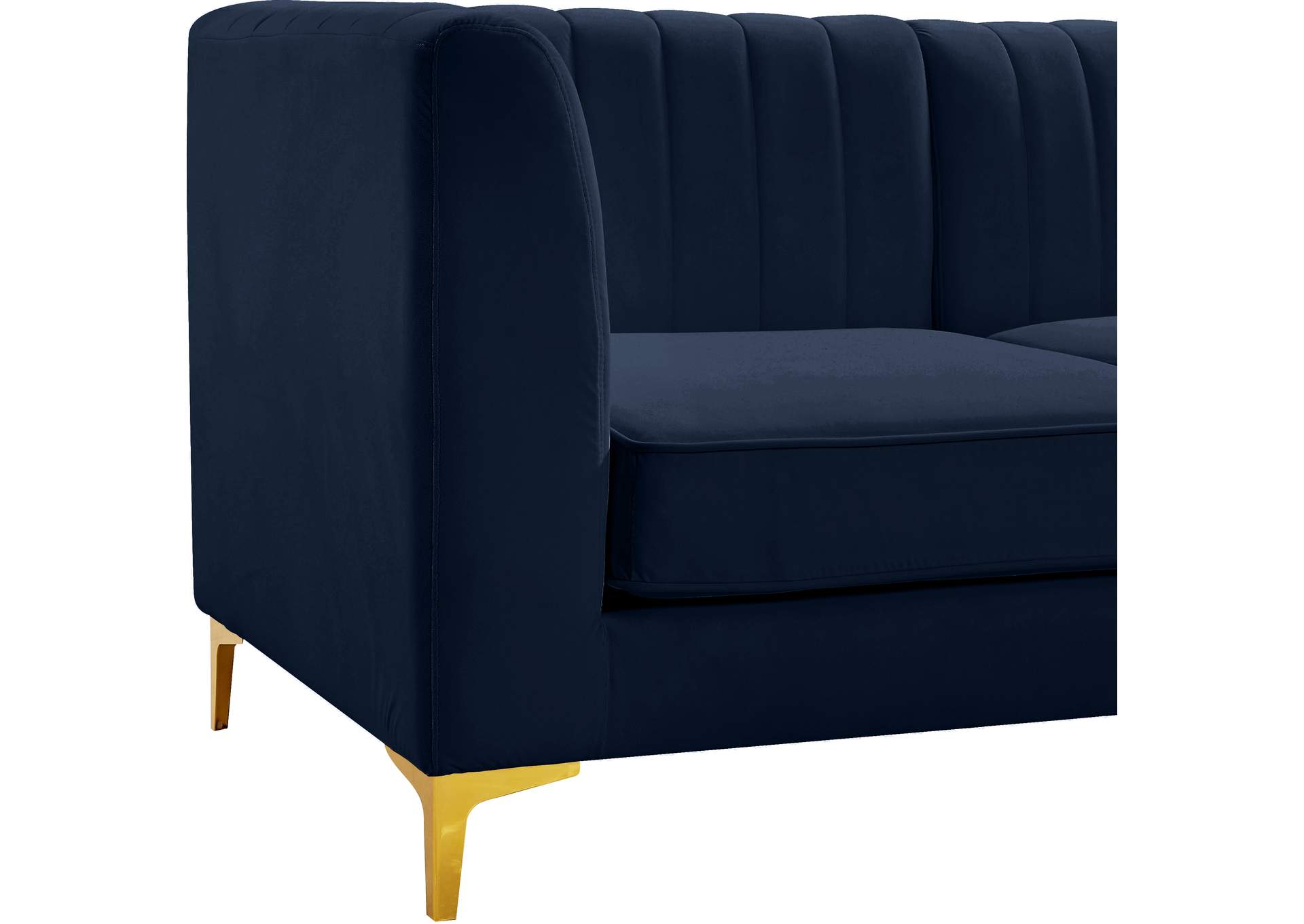 Alina Navy Velvet Modular Sofa