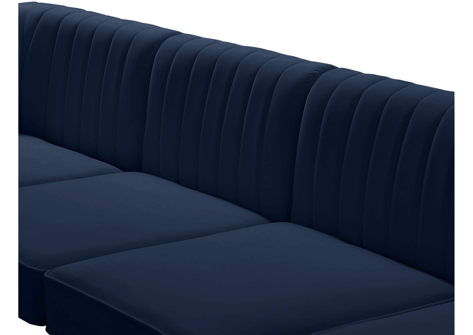 Alina Navy Velvet Modular Sectional