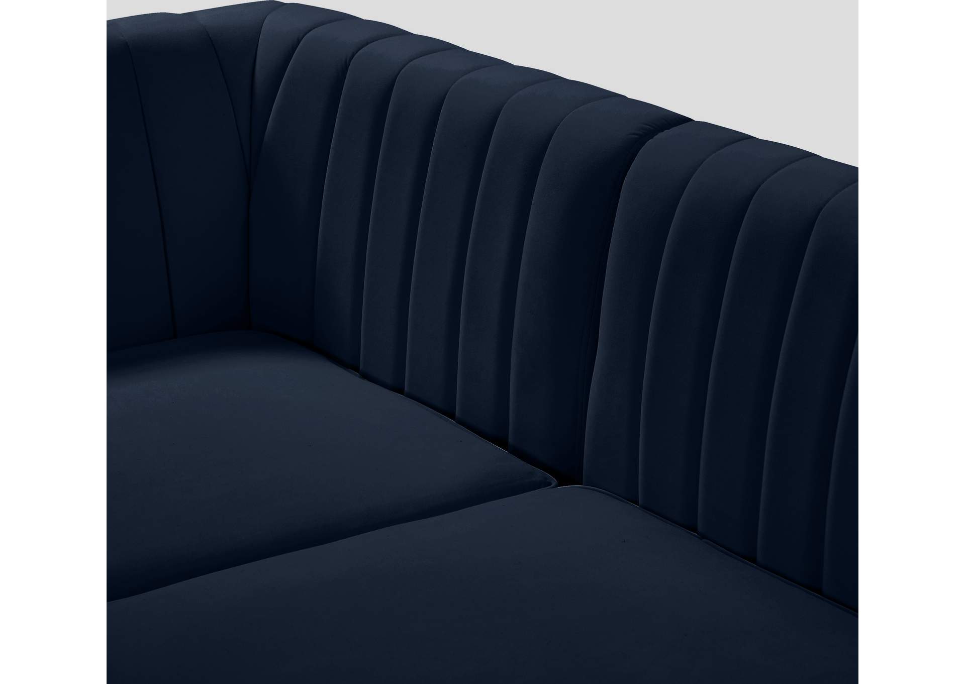Alina Navy Velvet Modular Sectional