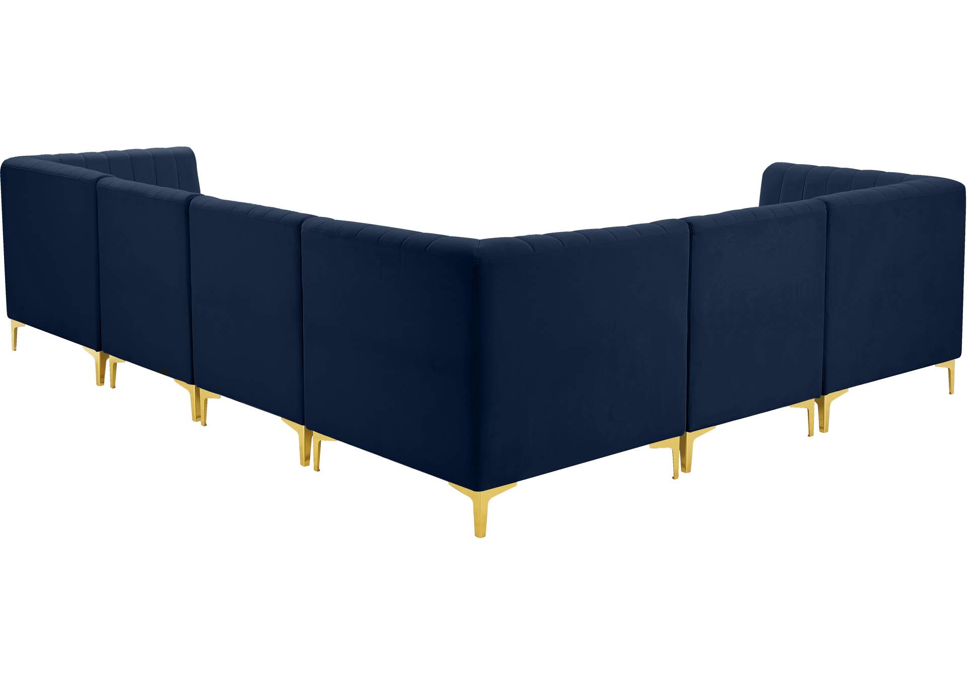 Alina Navy Velvet Modular Sectional