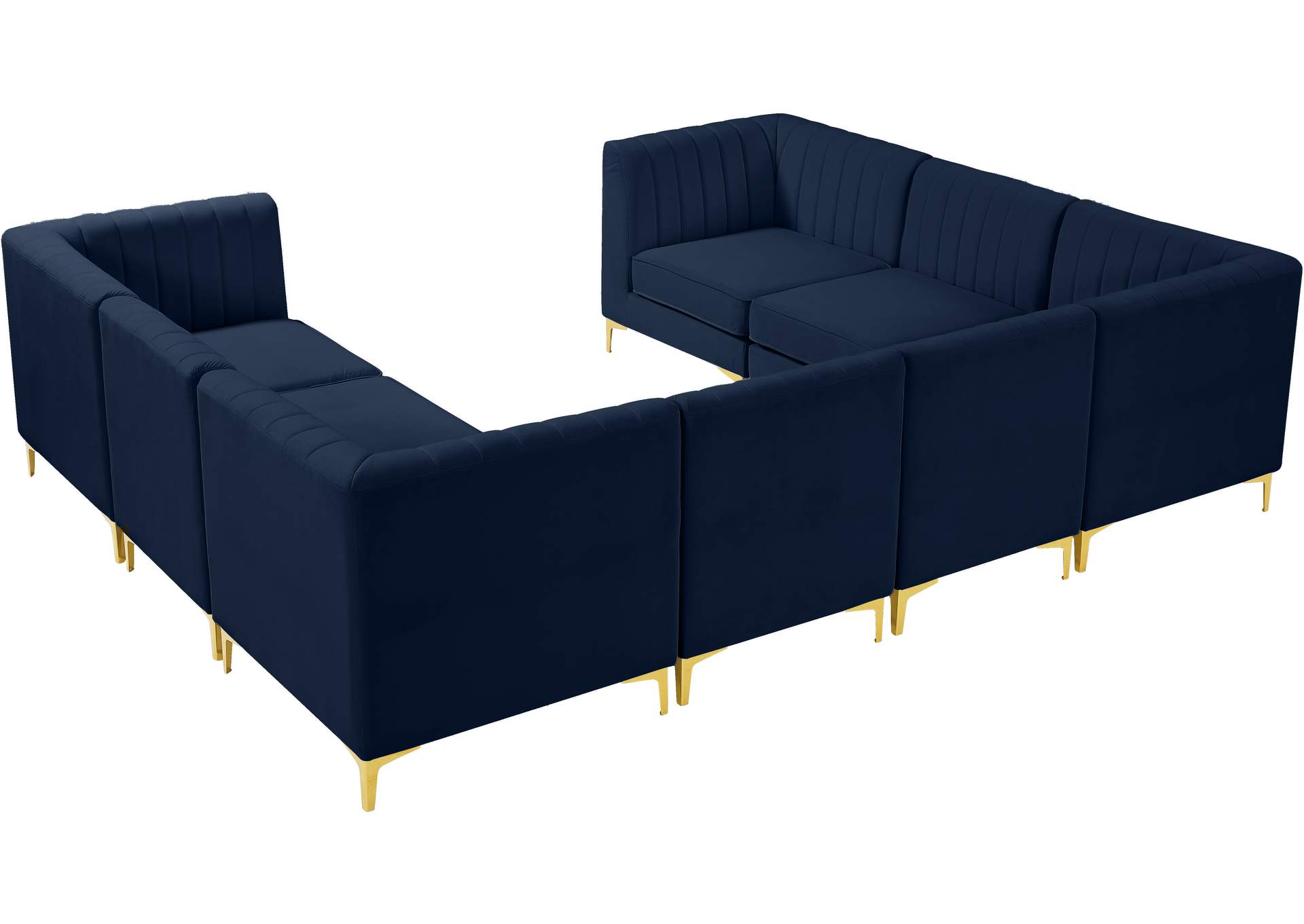 Alina Navy Velvet Modular Sectional