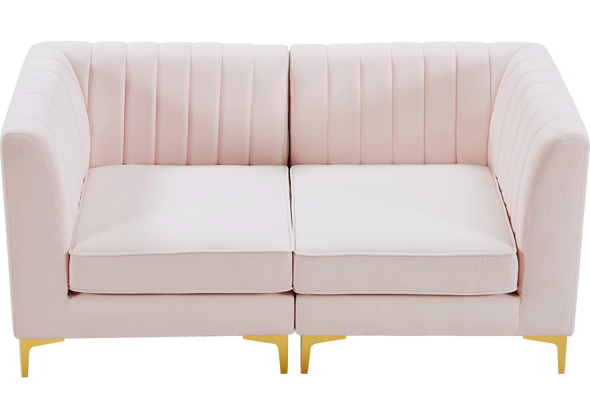 Alina Pink Velvet Modular Sofa