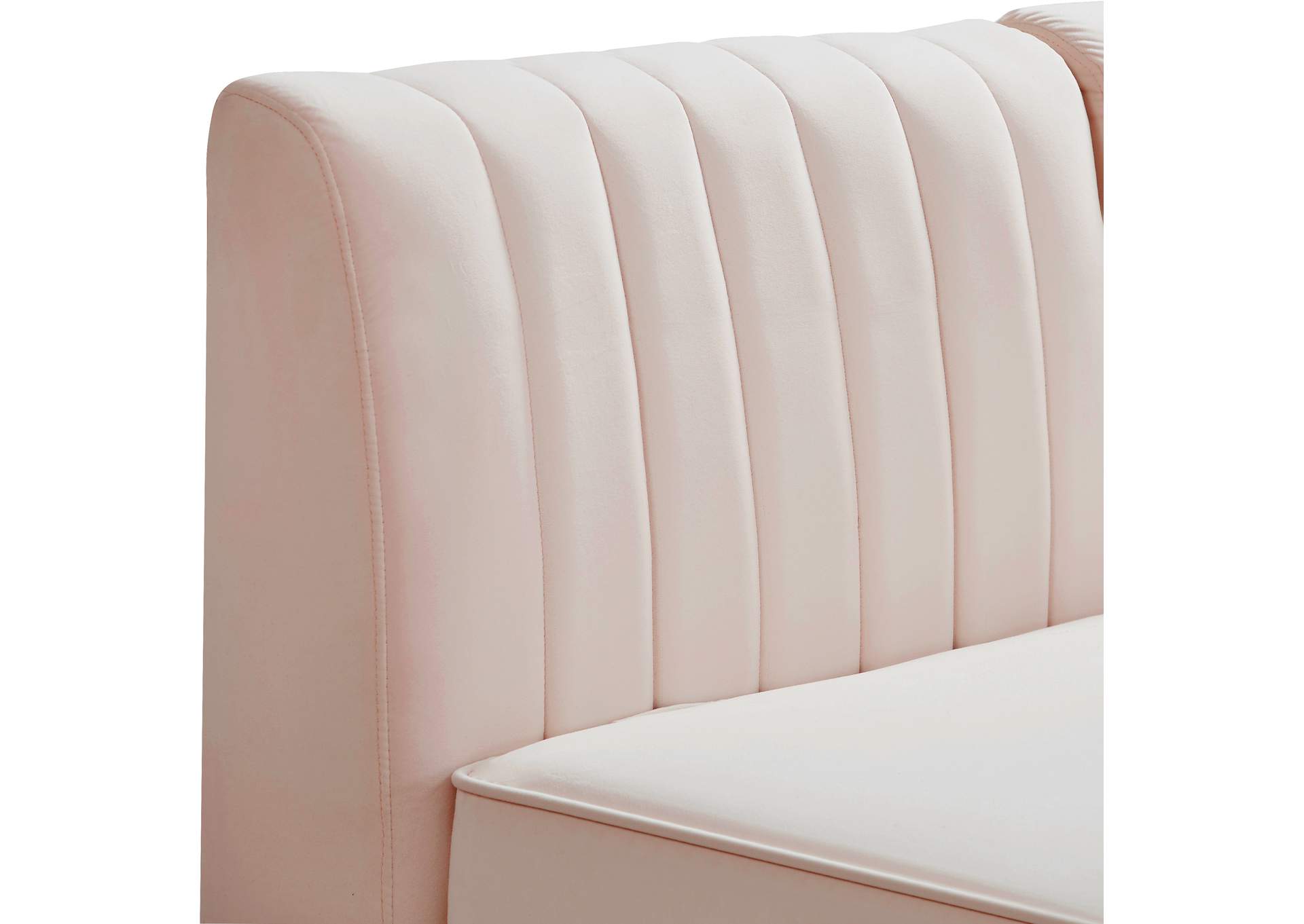 Alina Pink Velvet Modular Sectional