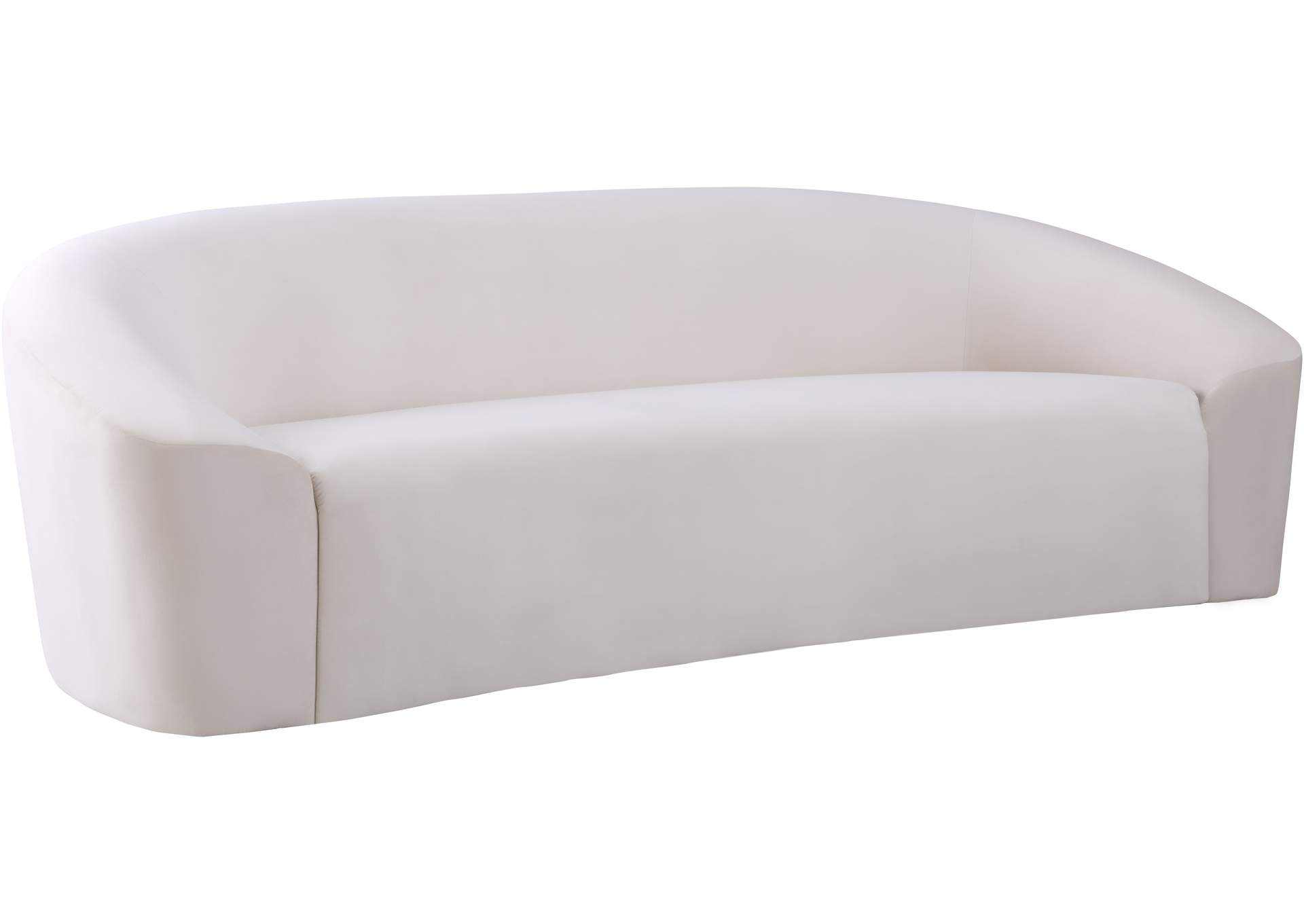 Riley Cream Velvet Sofa