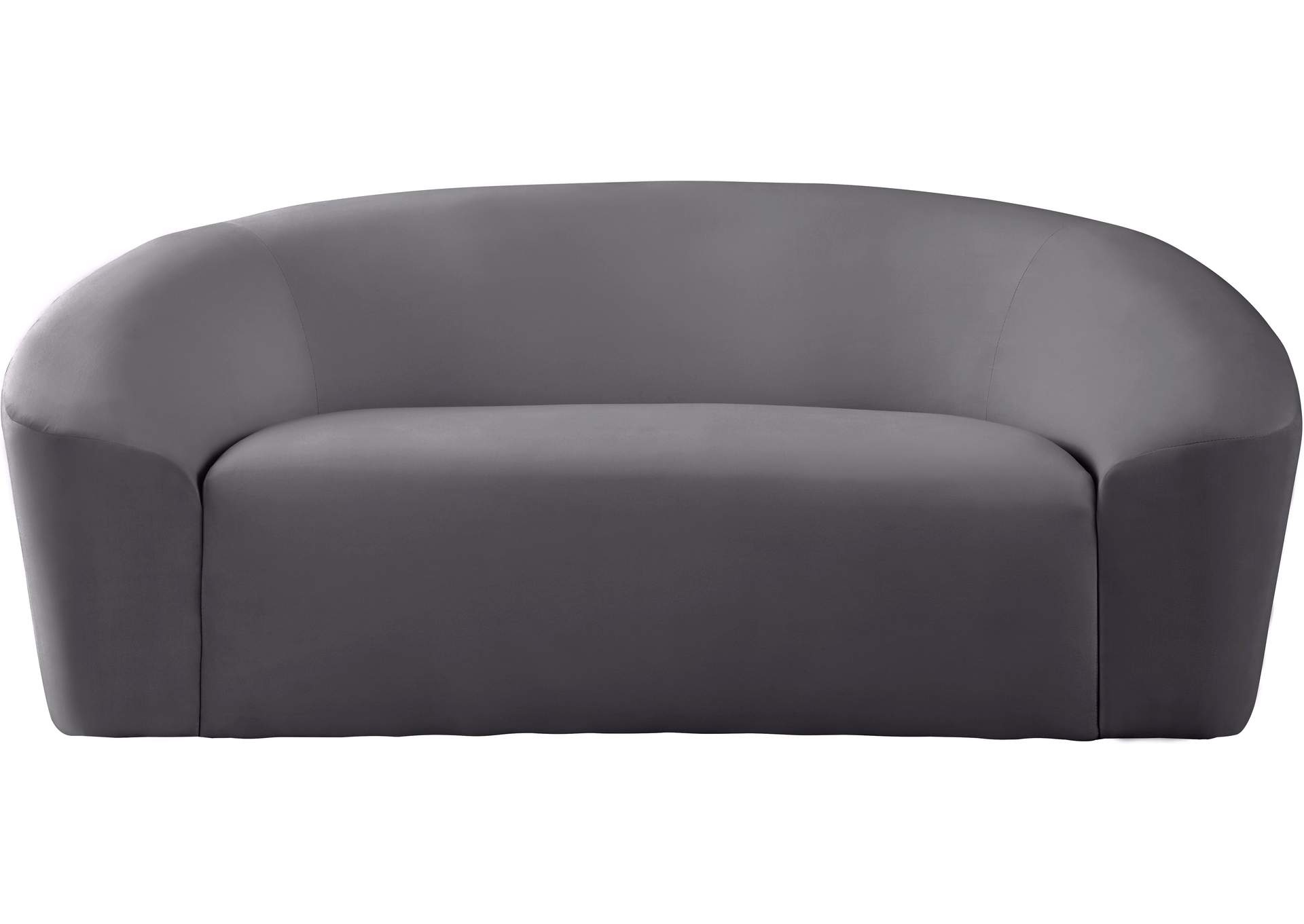 Riley Grey Velvet Loveseat
