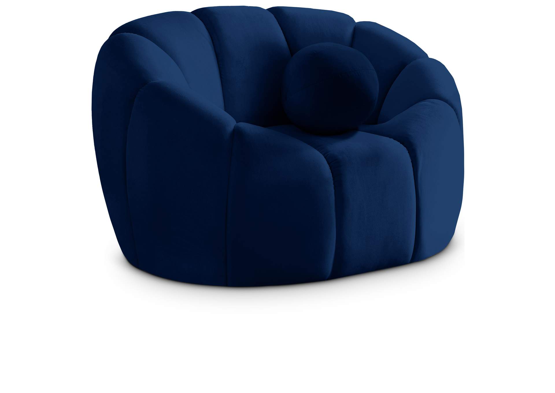 Elijah Navy Velvet Chair