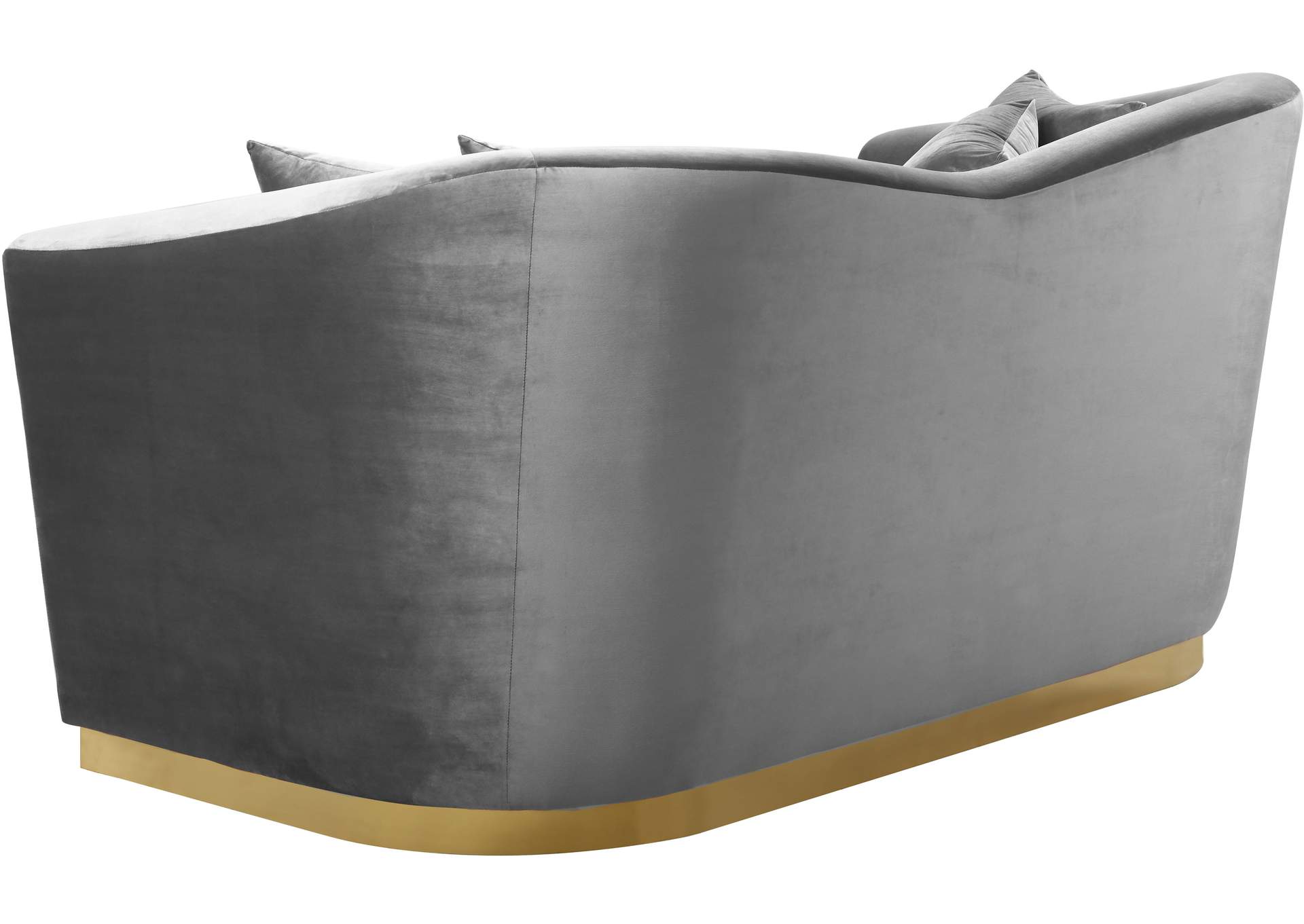 Arabella Grey Velvet Loveseat