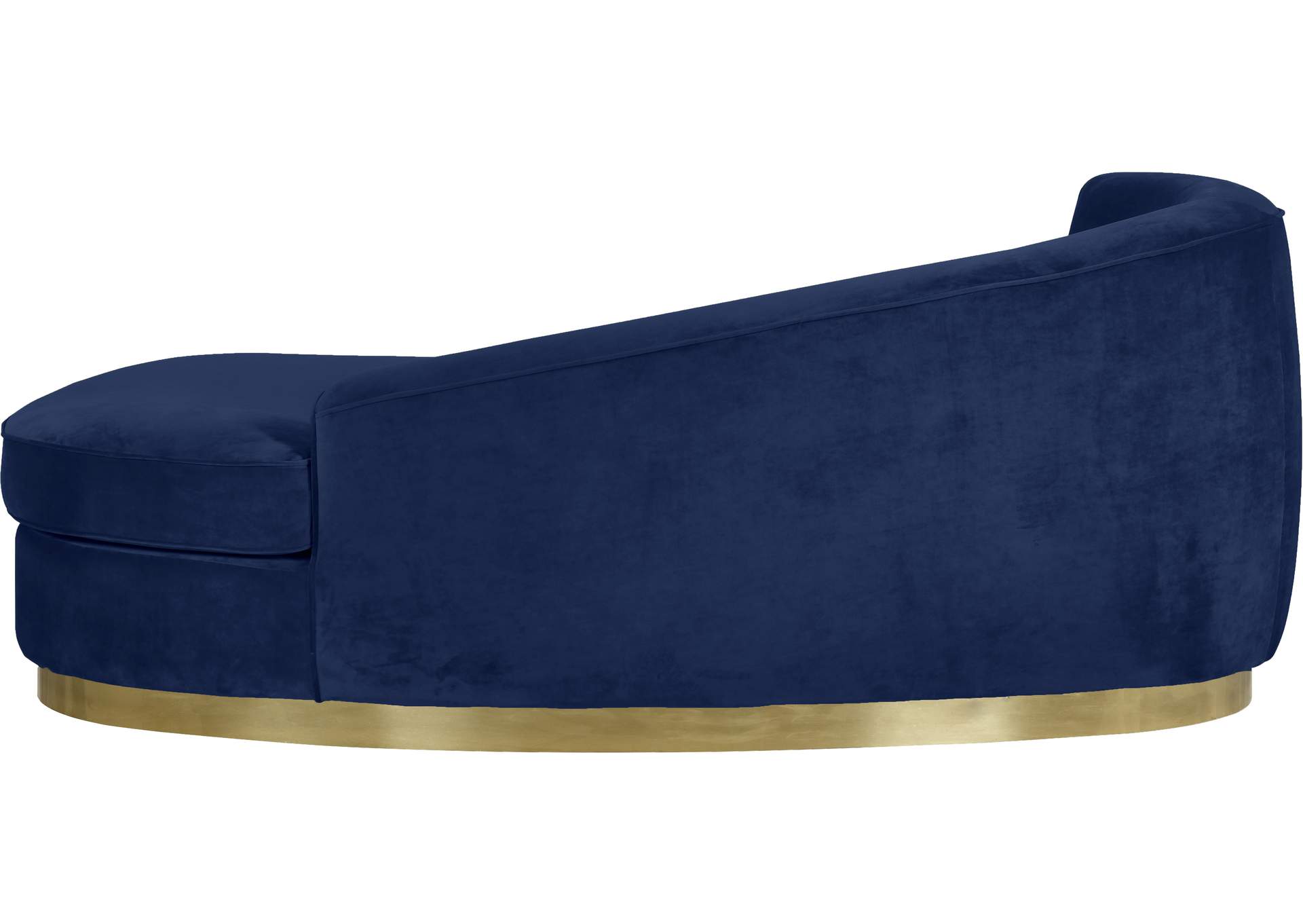 Julian Navy Velvet Chaise
