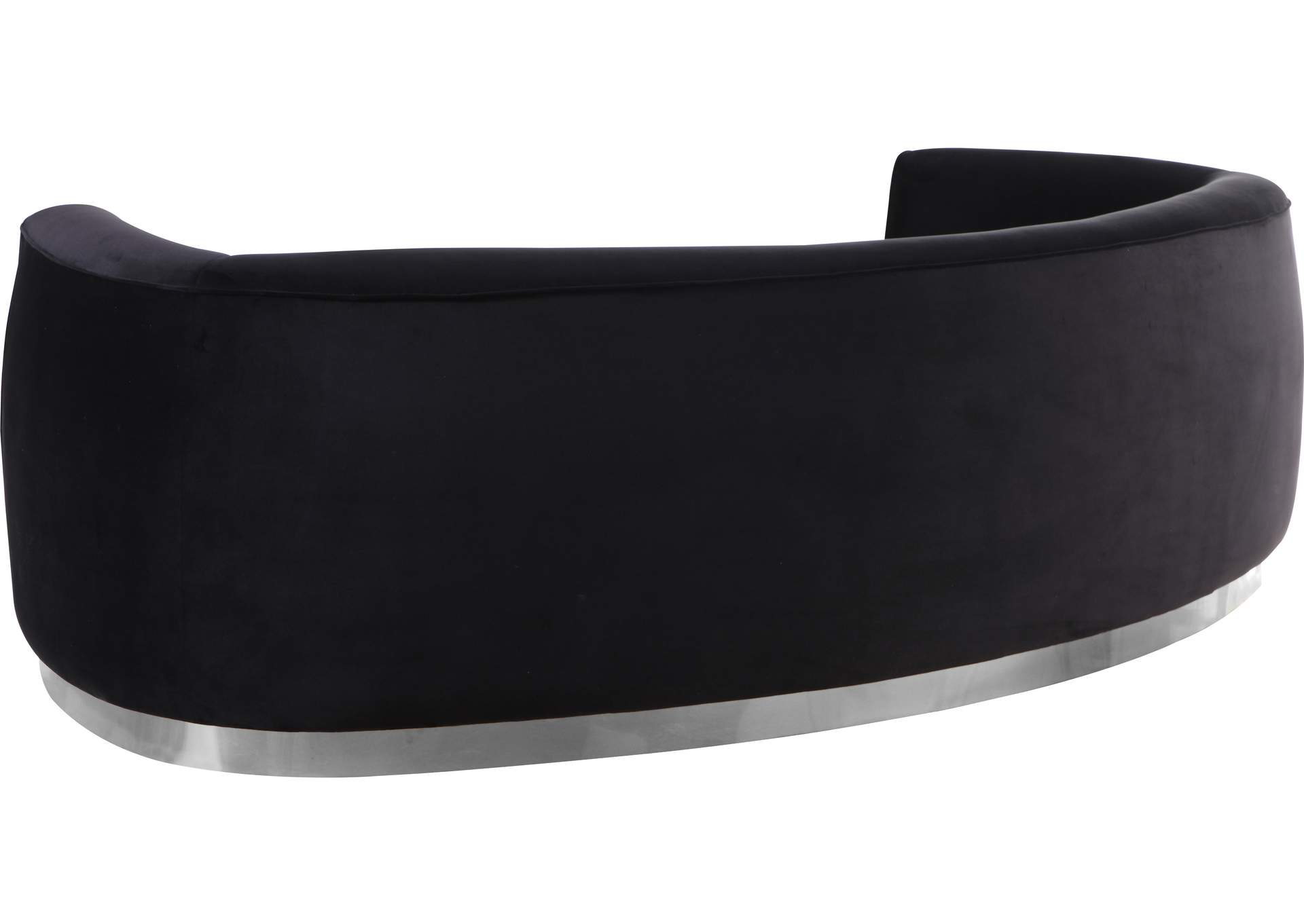 Julian Black Velvet Sofa