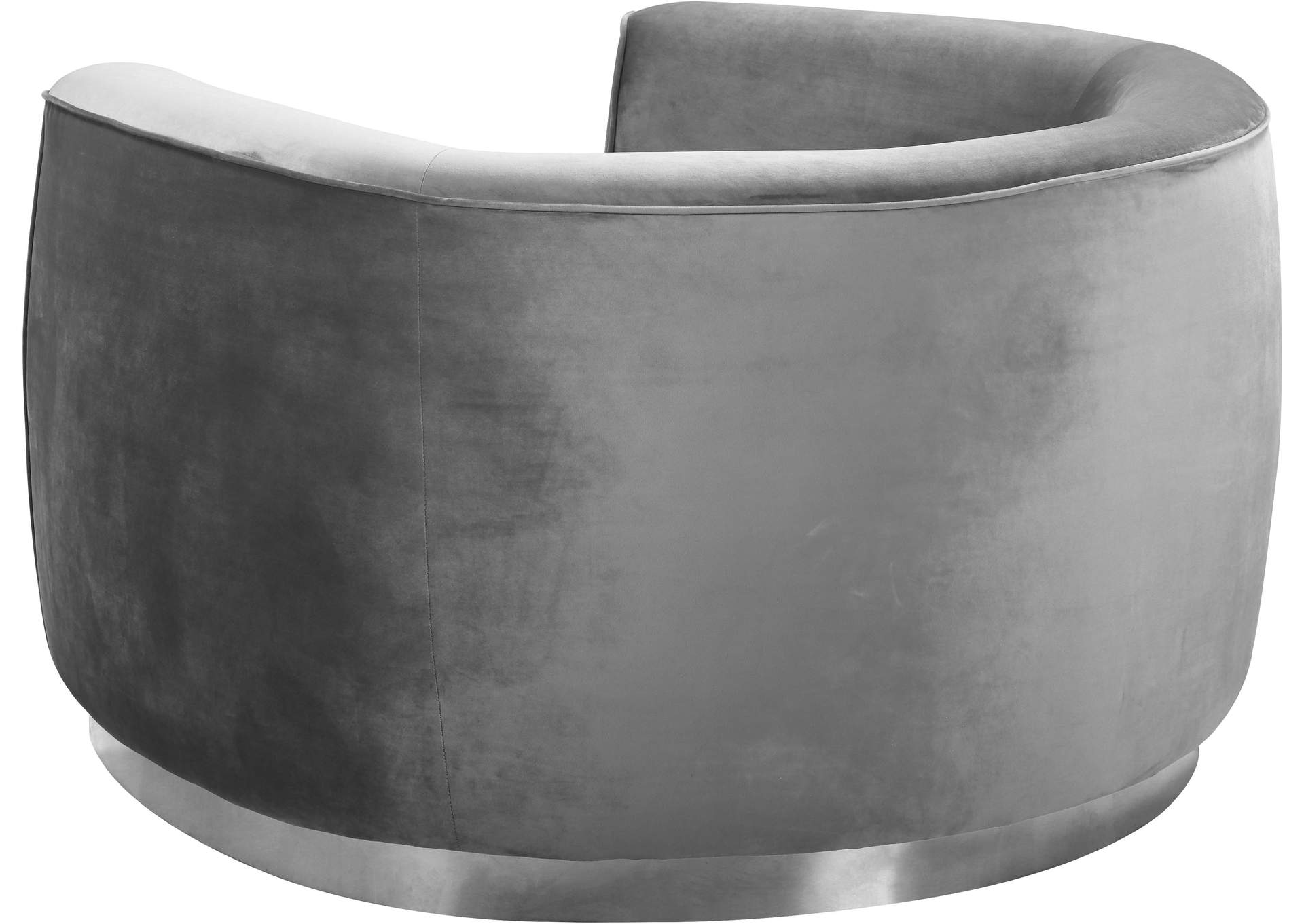 Julian Grey Velvet Chair