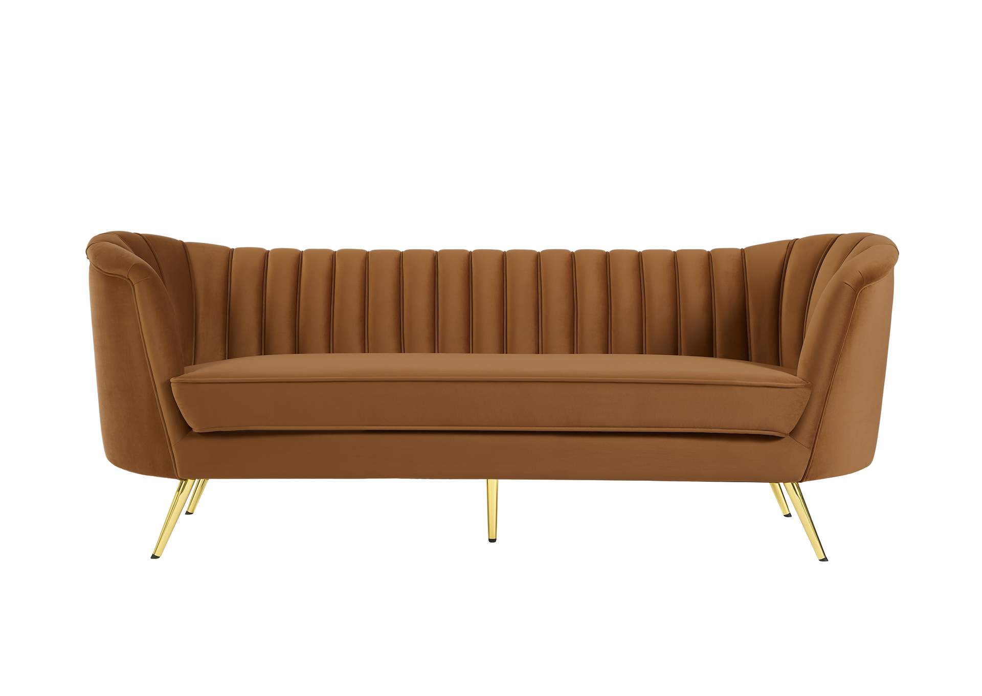 Margo Saddle Velvet Sofa