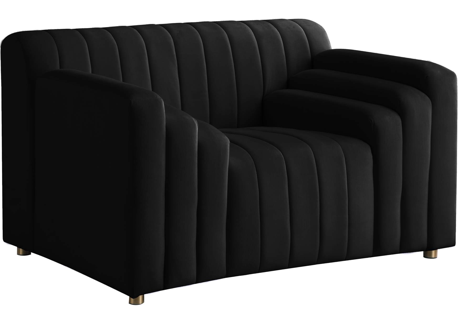Naya Black Velvet Chair