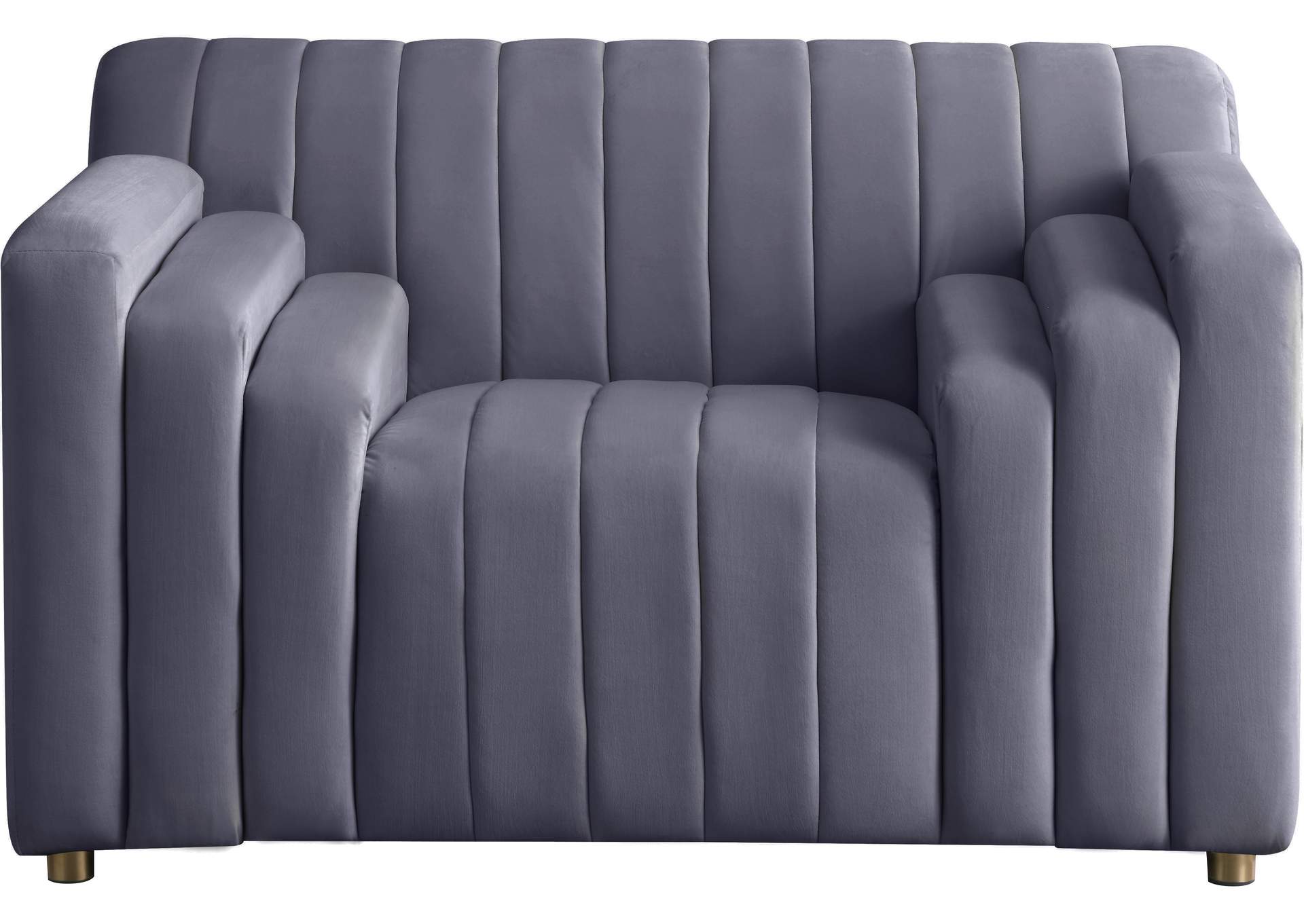 Naya Grey Velvet Chair