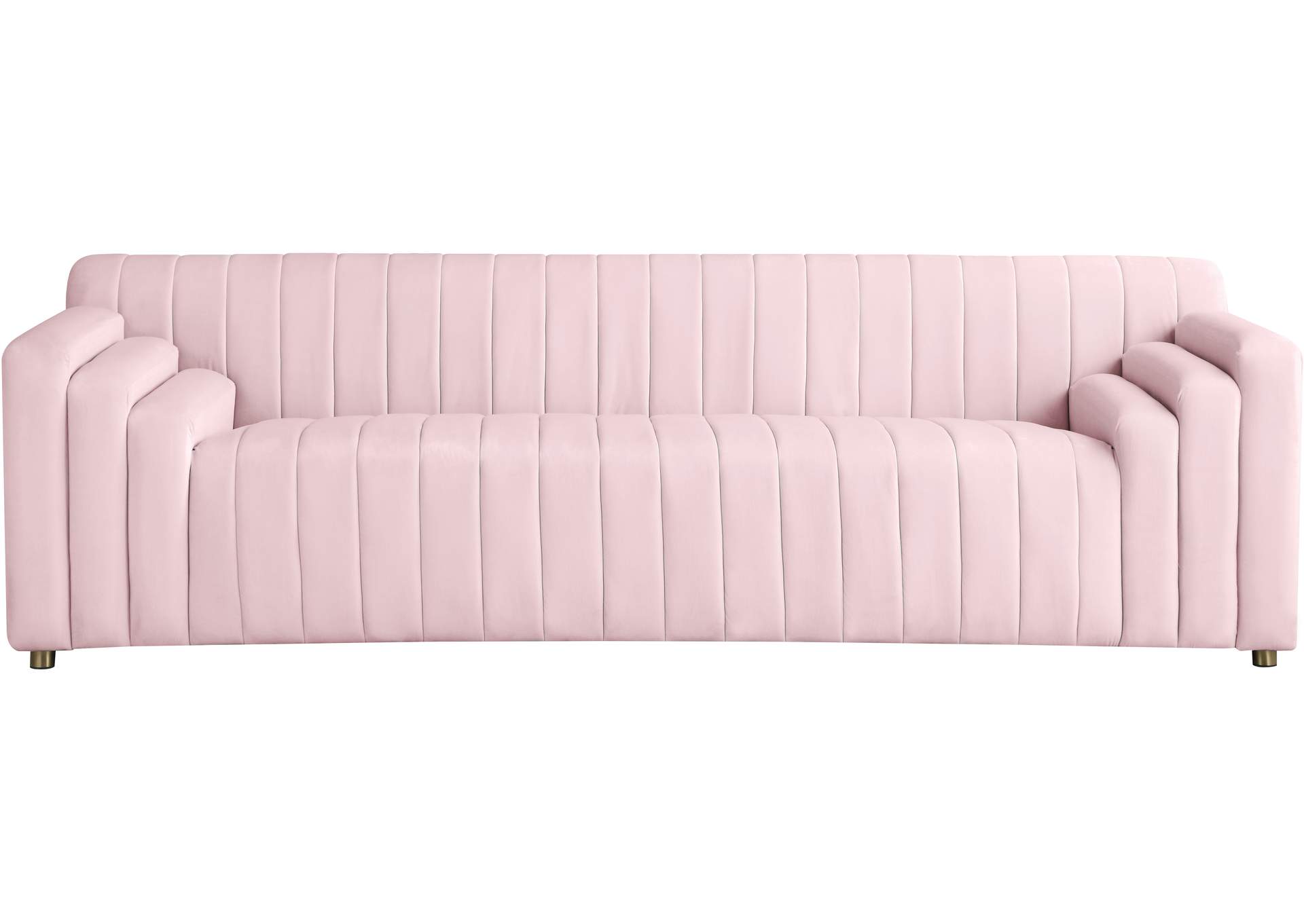Naya Pink Velvet Sofa