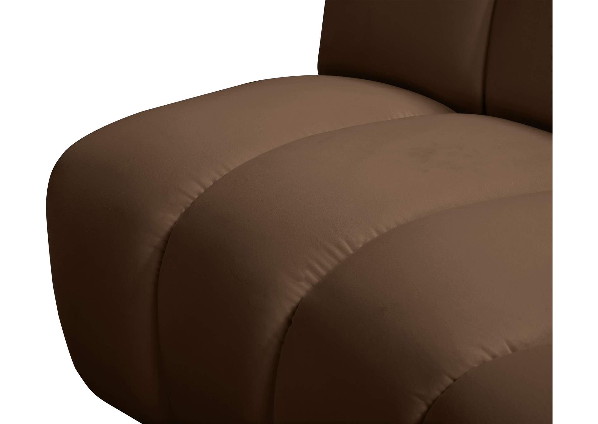 Infinity Brown Velvet 7 Piece Modular Sectional image 7