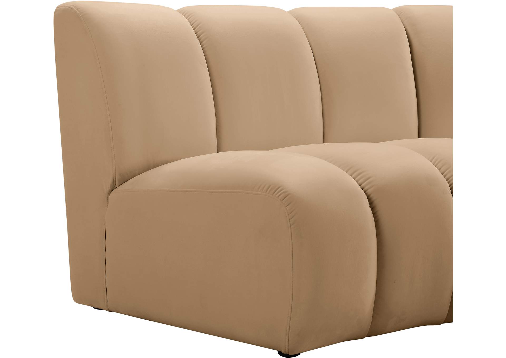 Infinity Camel Velvet 12 Piece Modular Sectional