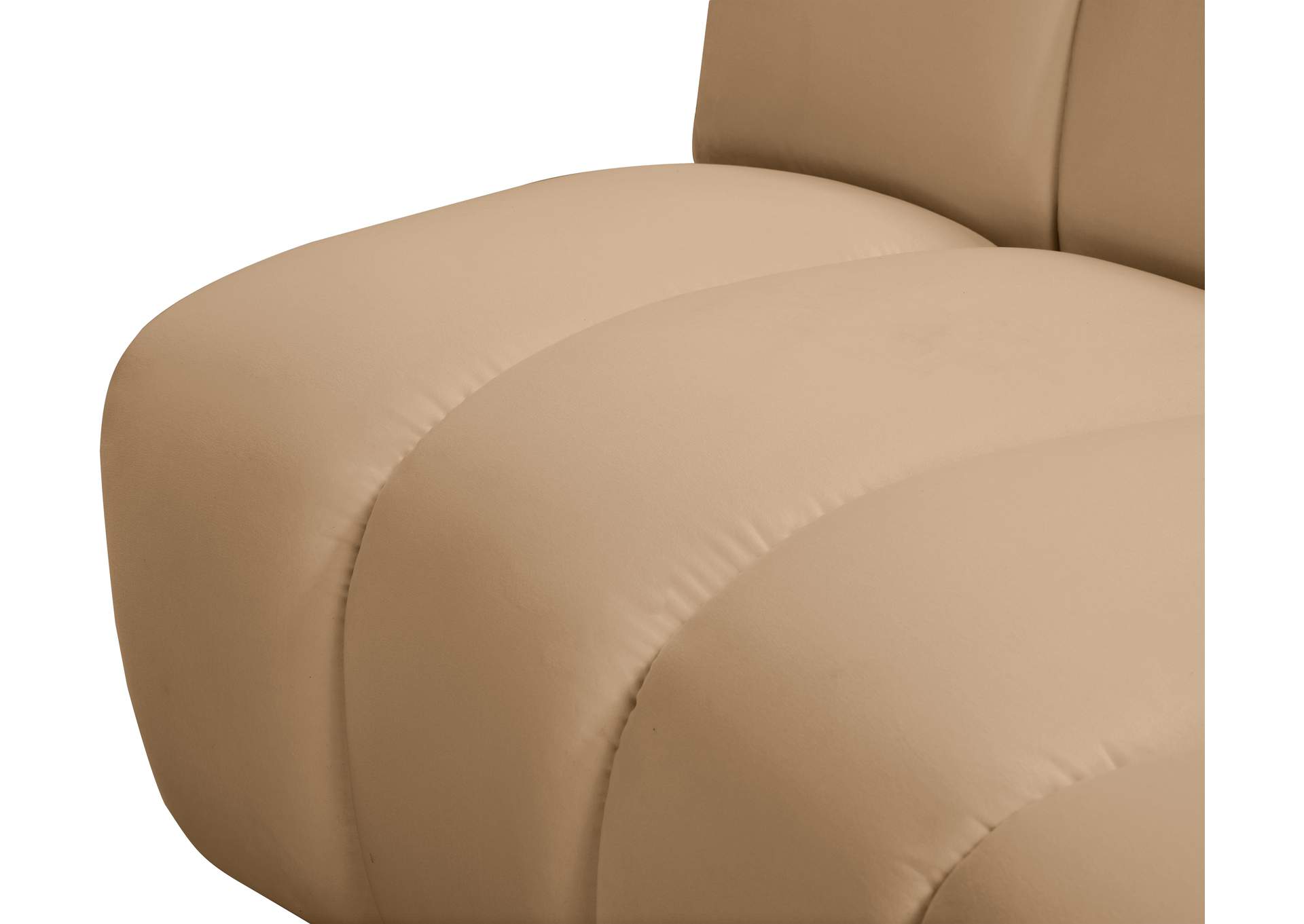 Infinity Camel Velvet 4 Piece Modular Sectional