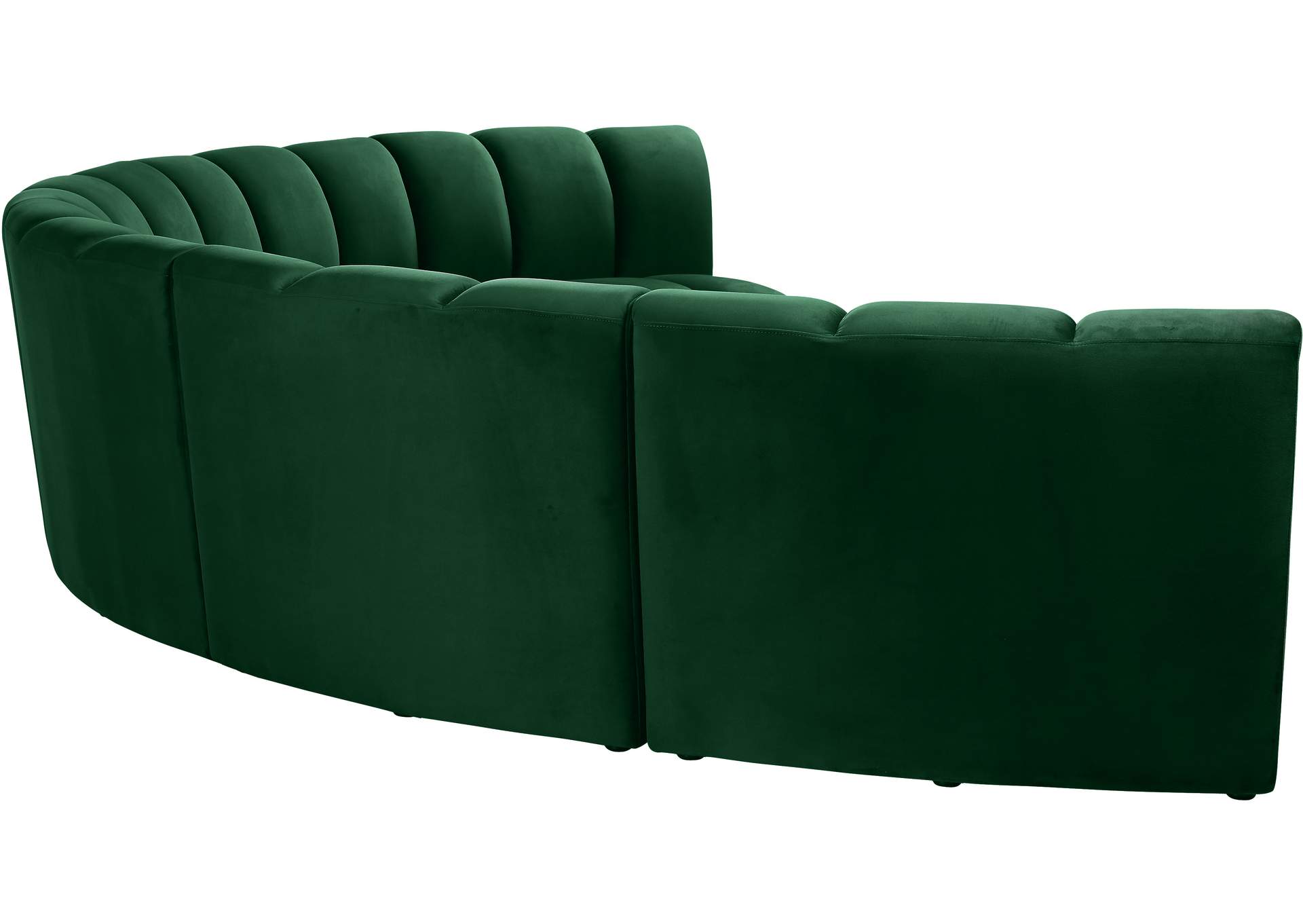 Infinity Green Velvet 6 Piece . Modular Sectional