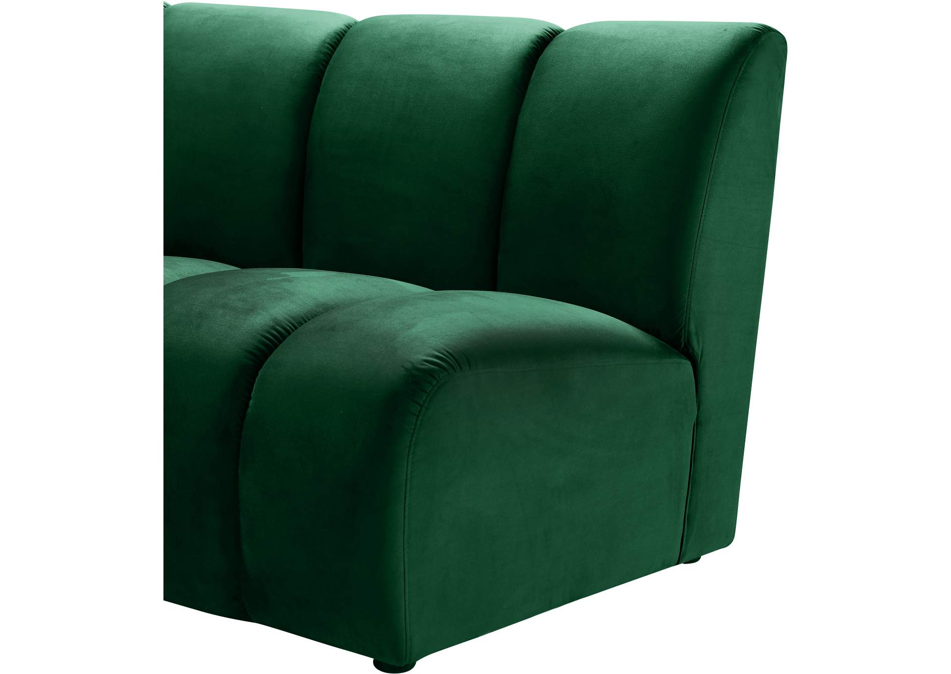 Infinity Green Velvet Modular Chair