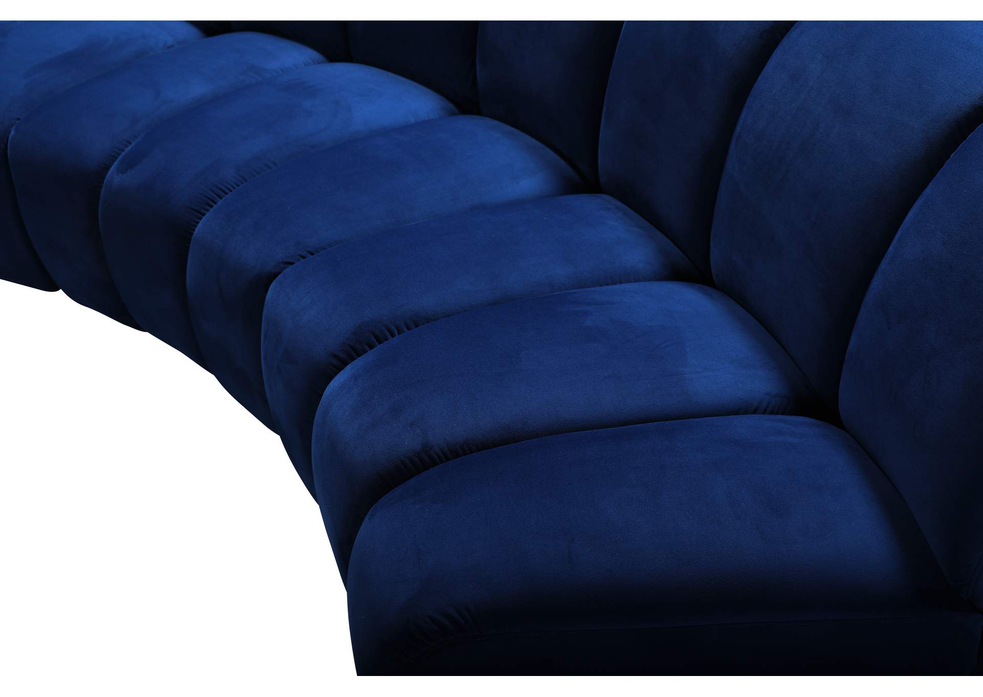 Infinity Navy Velvet 11 Piece Modular Sectional