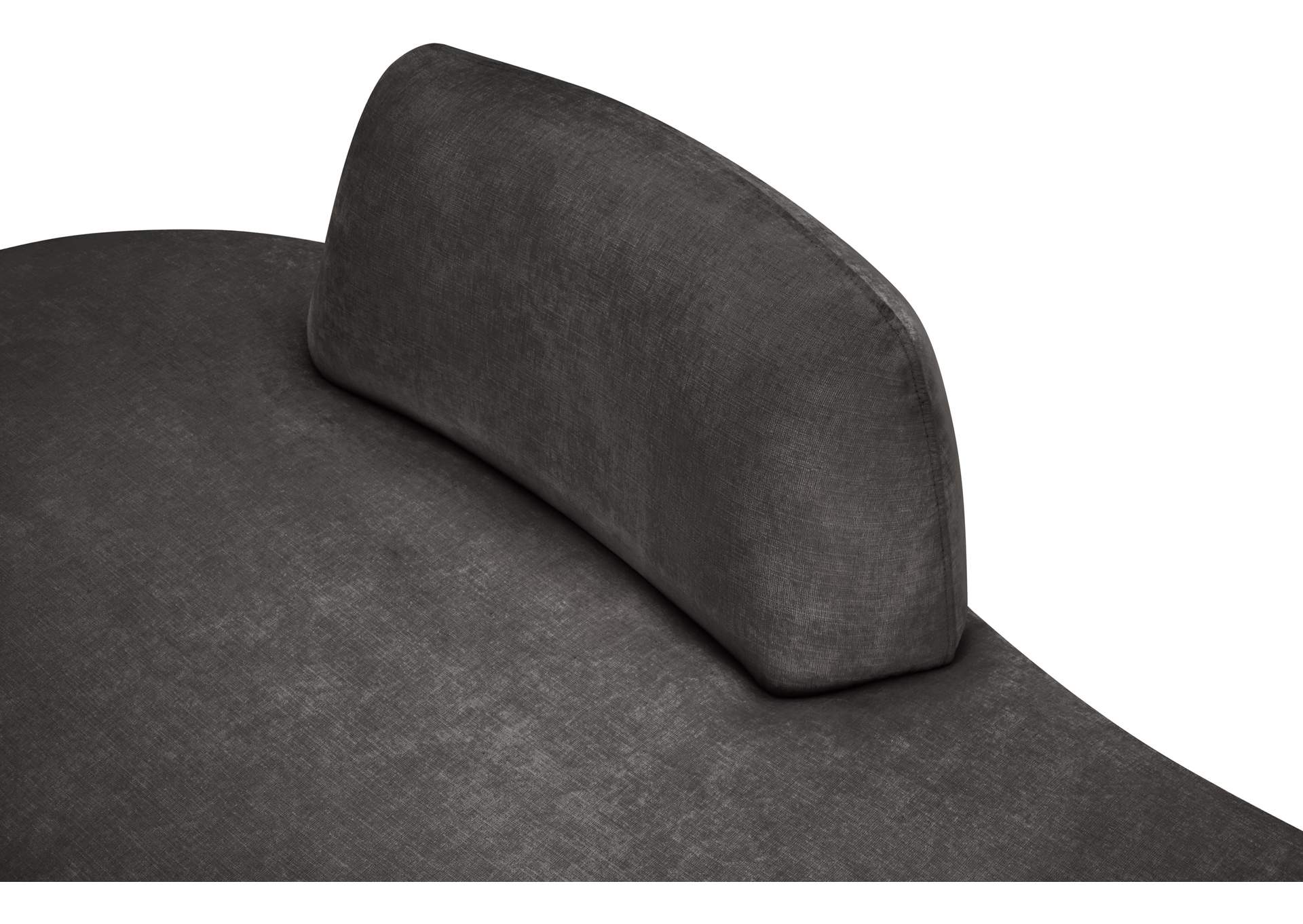 Argyle Grey Chenille Fabric Chaise - Loveseat image 10