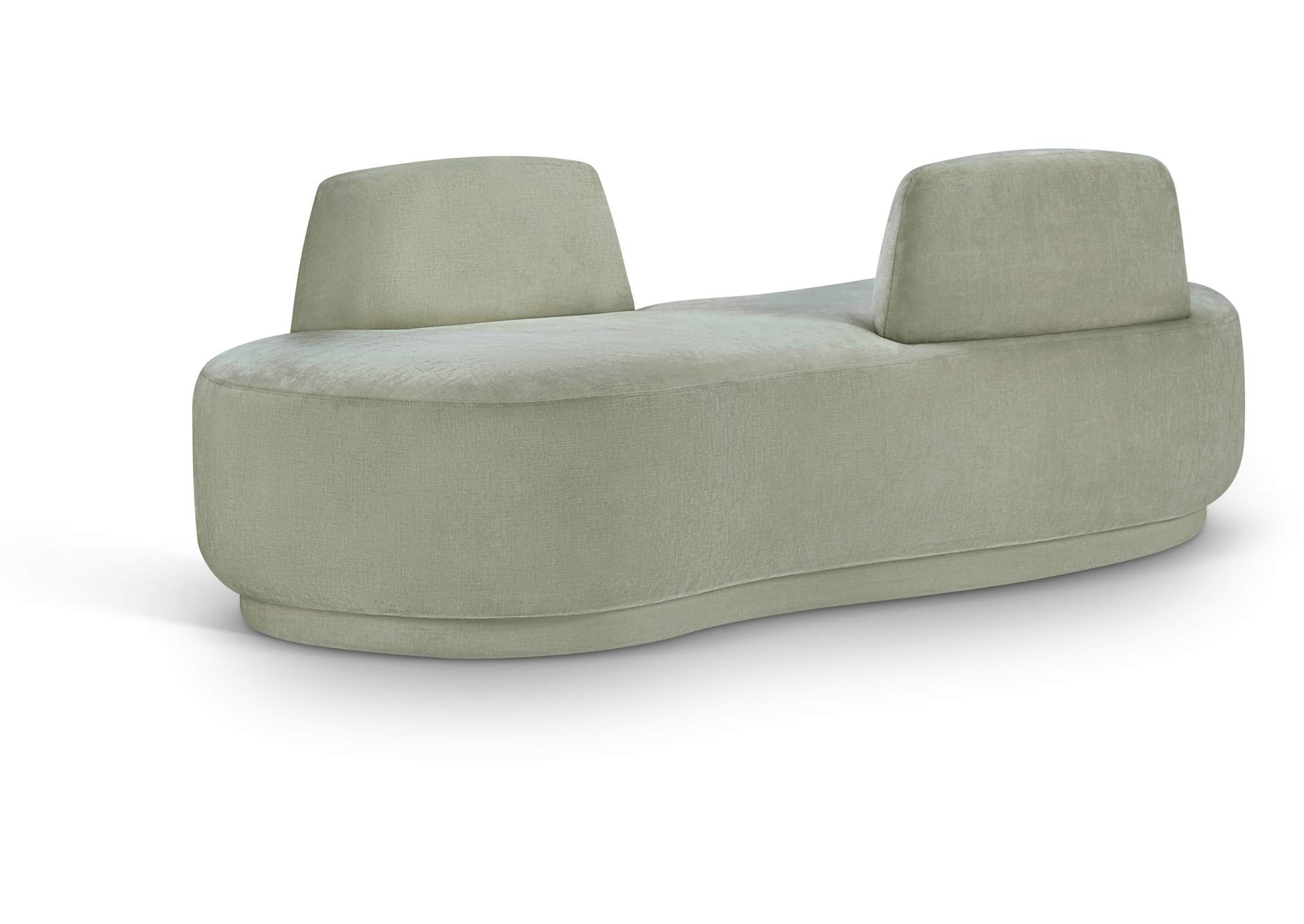 Argyle Mint Chenille Fabric Chaise - Loveseat image 1