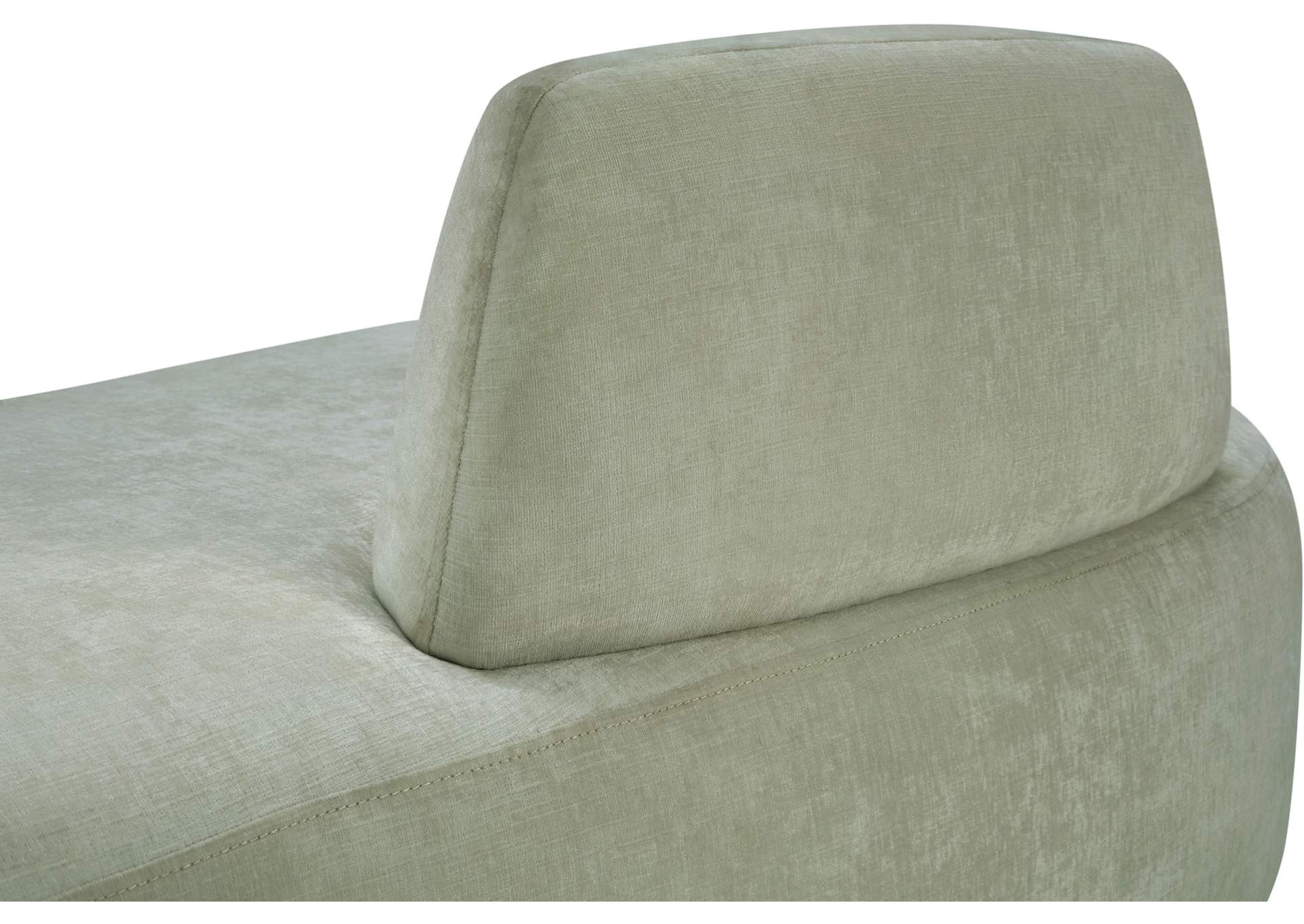 Argyle Mint Chenille Fabric Chaise - Loveseat image 11