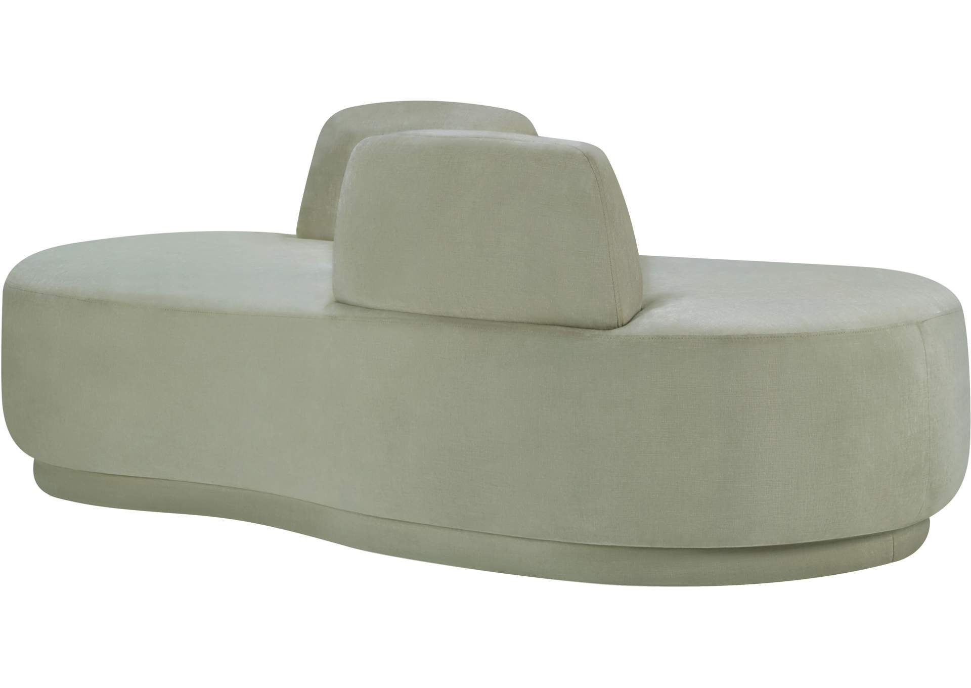 Argyle Mint Chenille Fabric Chaise - Loveseat image 6