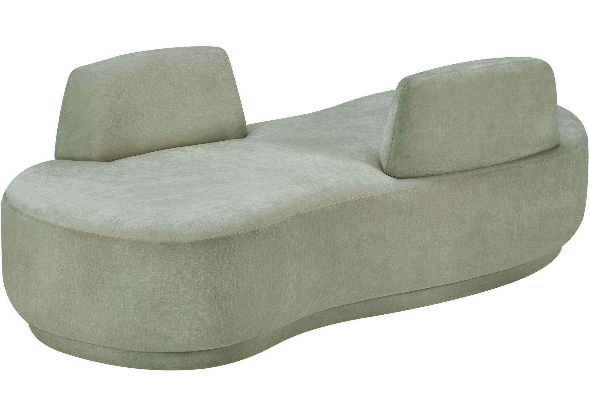 Argyle Mint Chenille Fabric Chaise - Loveseat image 7