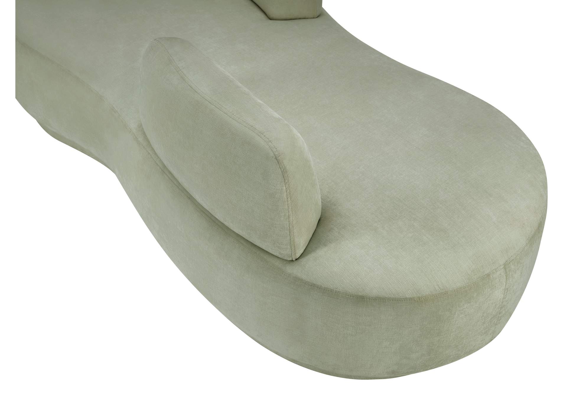 Argyle Mint Chenille Fabric Chaise - Loveseat image 9