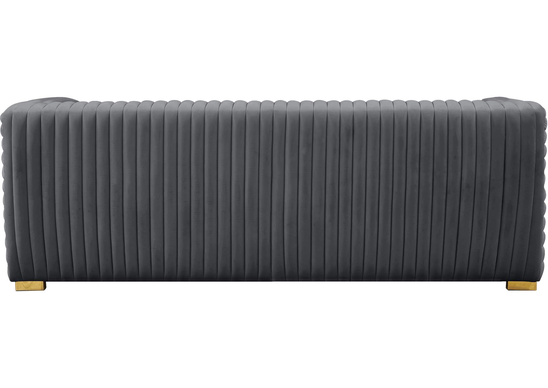 Ravish Grey Velvet Sofa