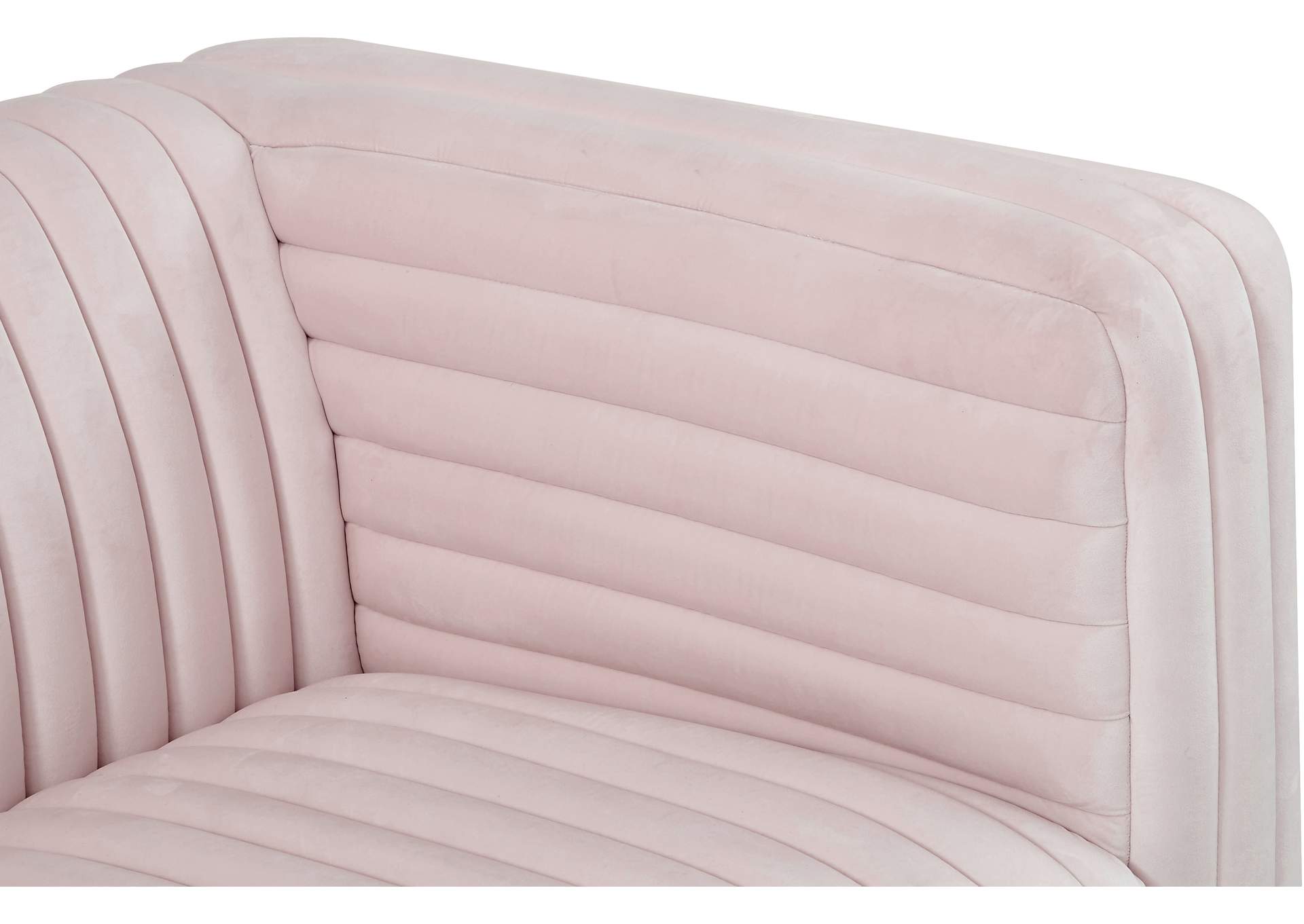Ravish Pink Velvet Loveseat