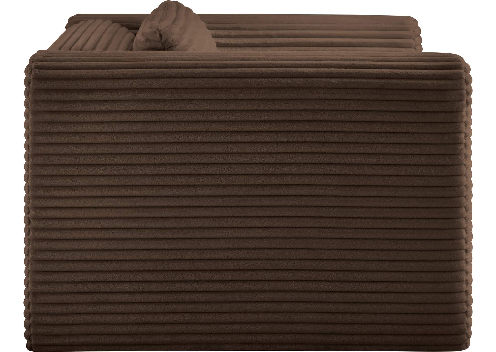 Shaggy Brown Corduroy Performance Fabric Arm Chair image 5