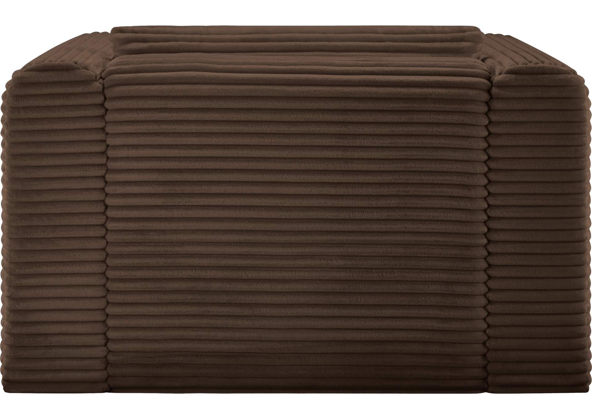 Shaggy Brown Corduroy Performance Fabric Arm Chair image 6