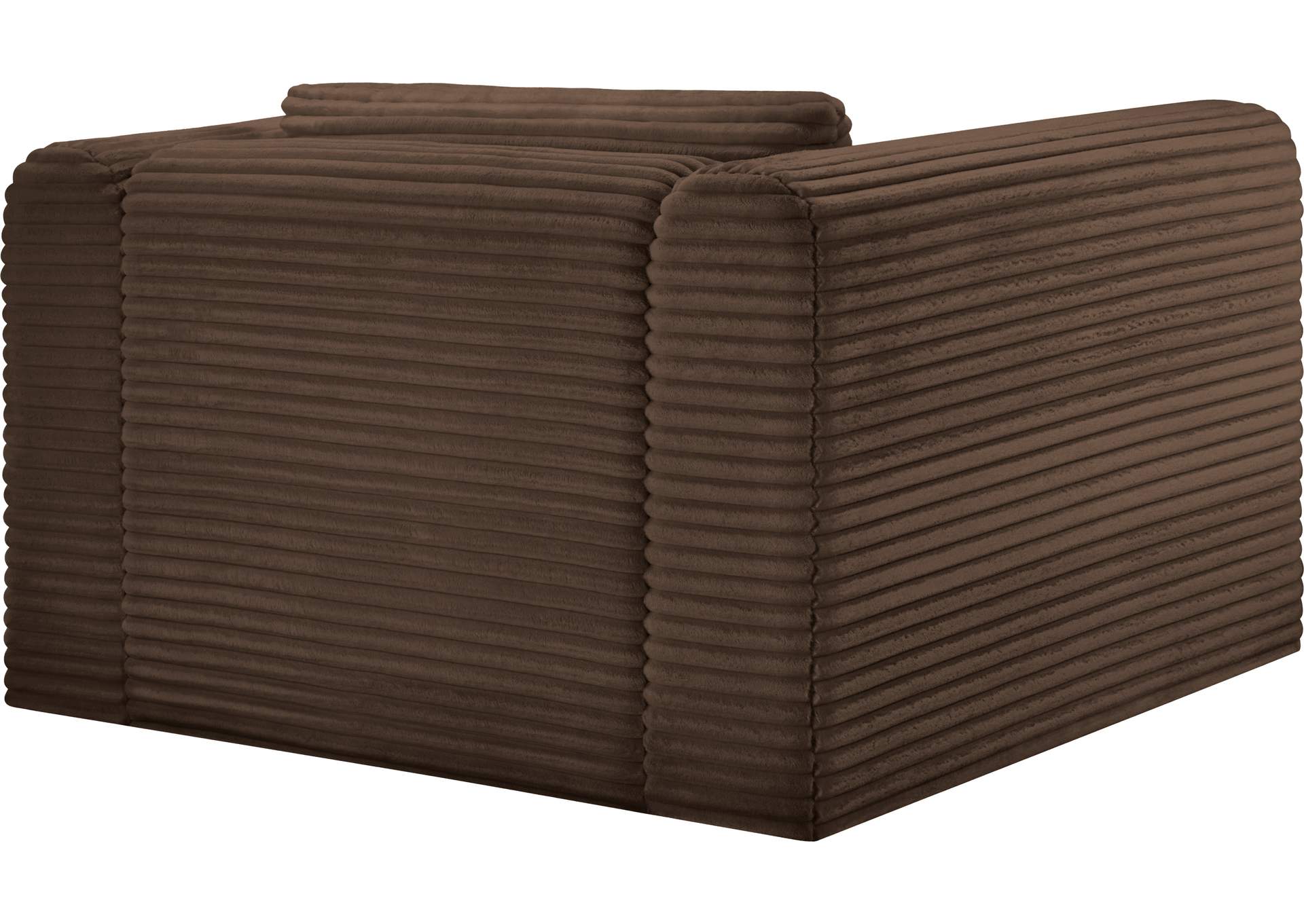 Shaggy Brown Corduroy Performance Fabric Arm Chair image 8