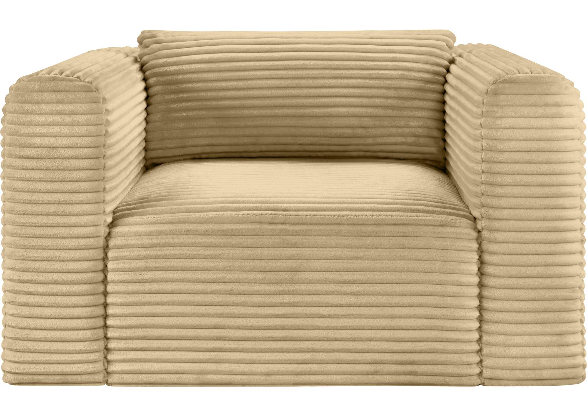 Shaggy Camel Corduroy Performance Fabric Arm Chair image 4