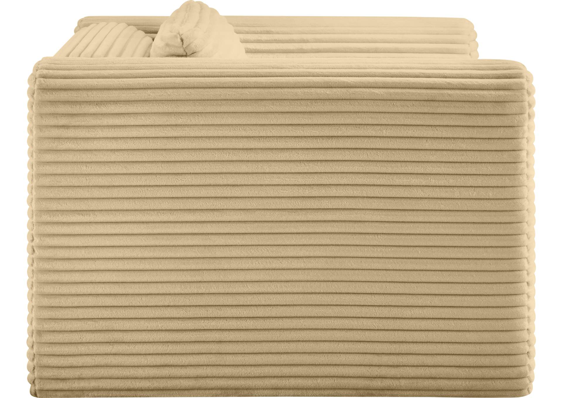 Shaggy Camel Corduroy Performance Fabric Arm Chair image 5