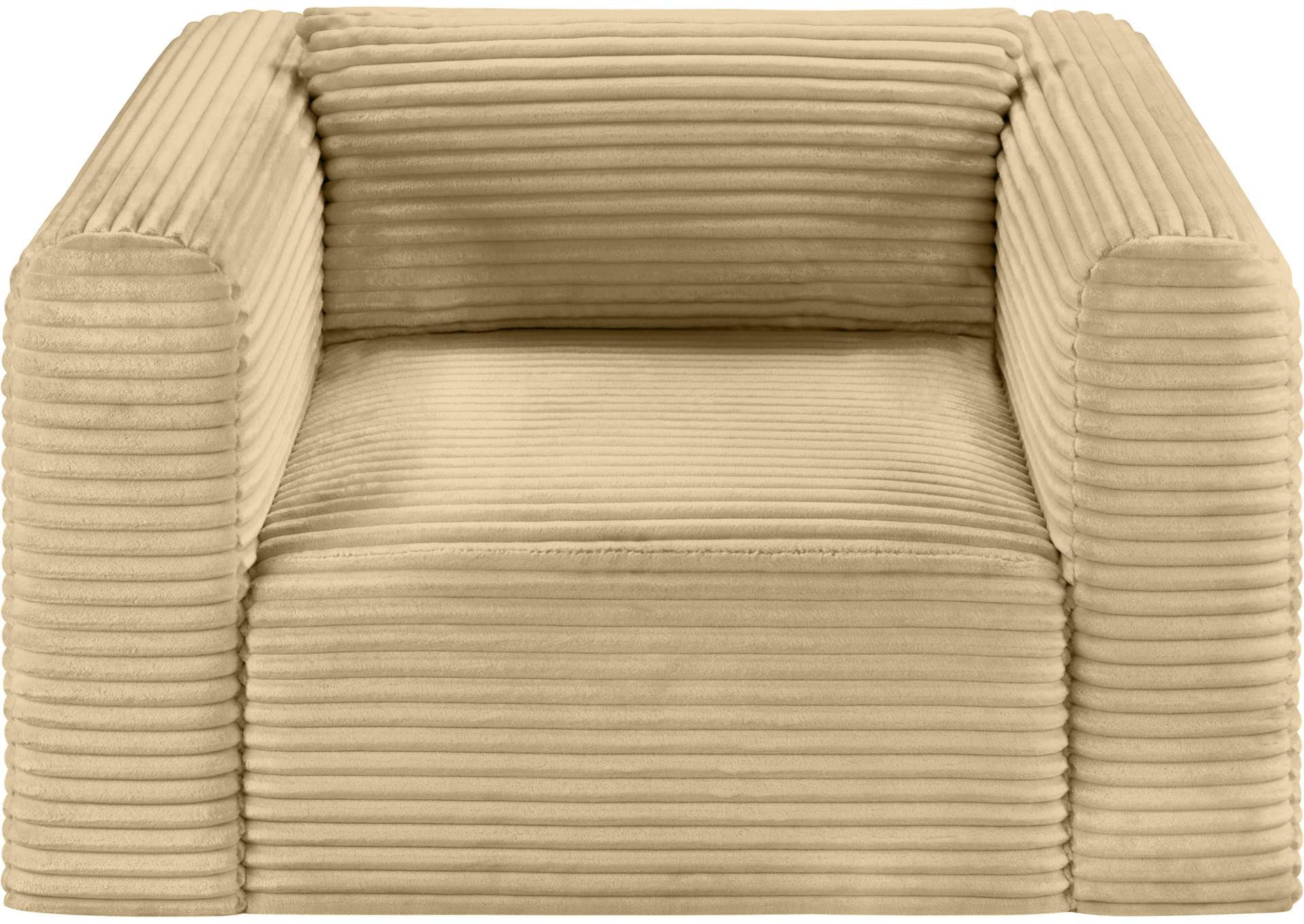 Shaggy Camel Corduroy Performance Fabric Arm Chair image 7