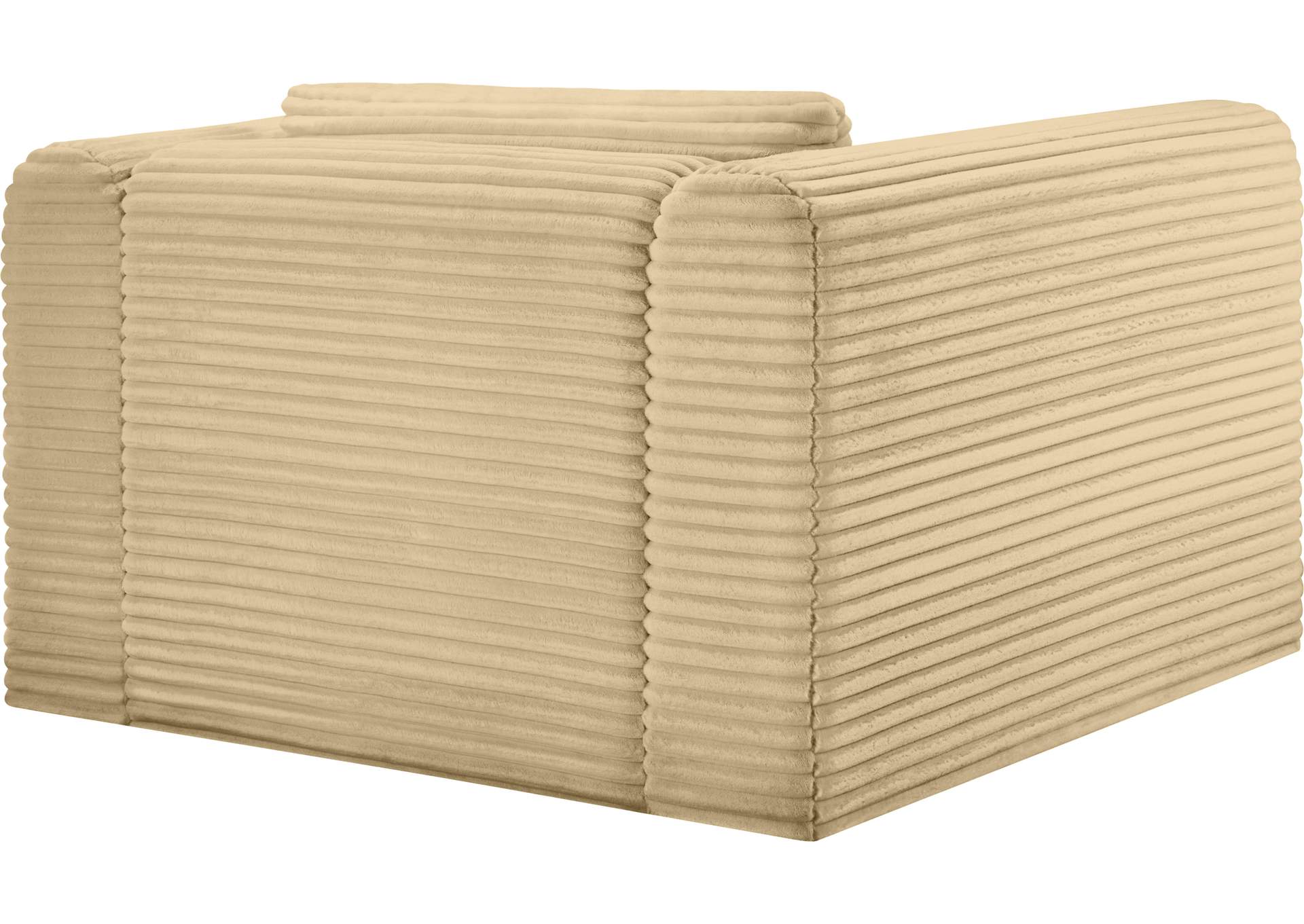 Shaggy Camel Corduroy Performance Fabric Arm Chair image 8